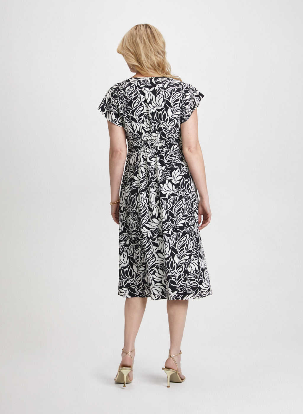 Crepe Flare Dress With Pockets