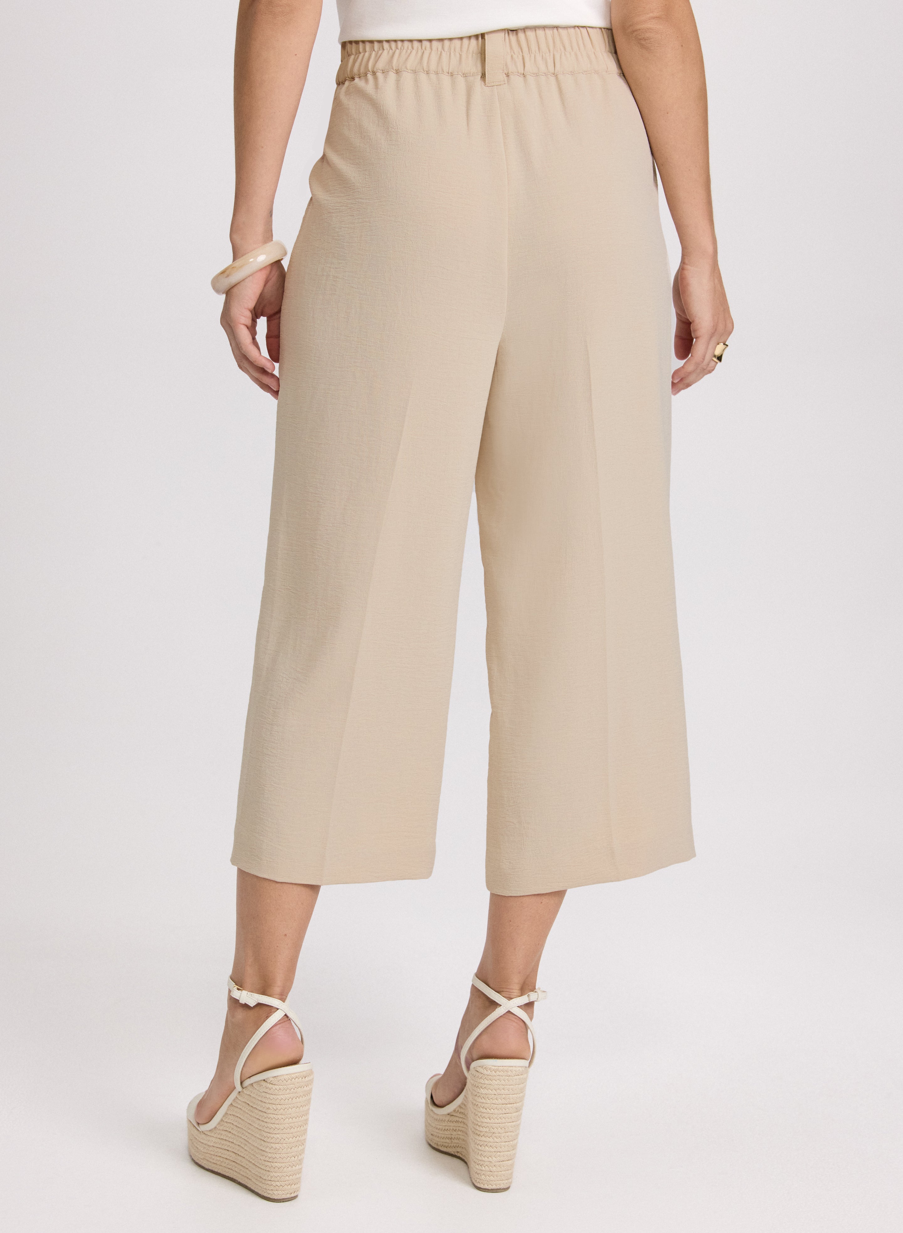 Crinkle Crepe Culottes