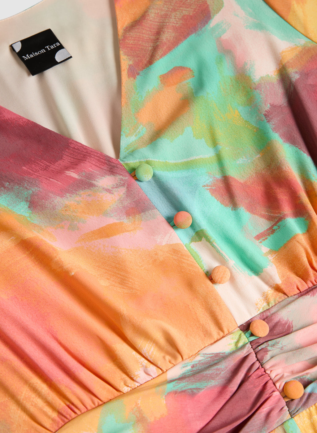 Abstract Floral Dress