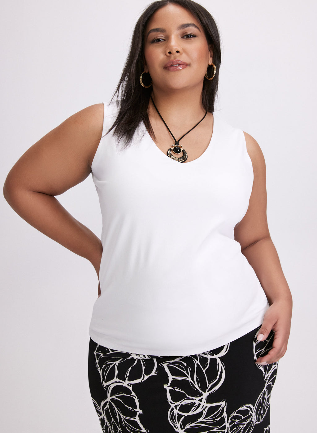 Cotton-Blend Tank Top