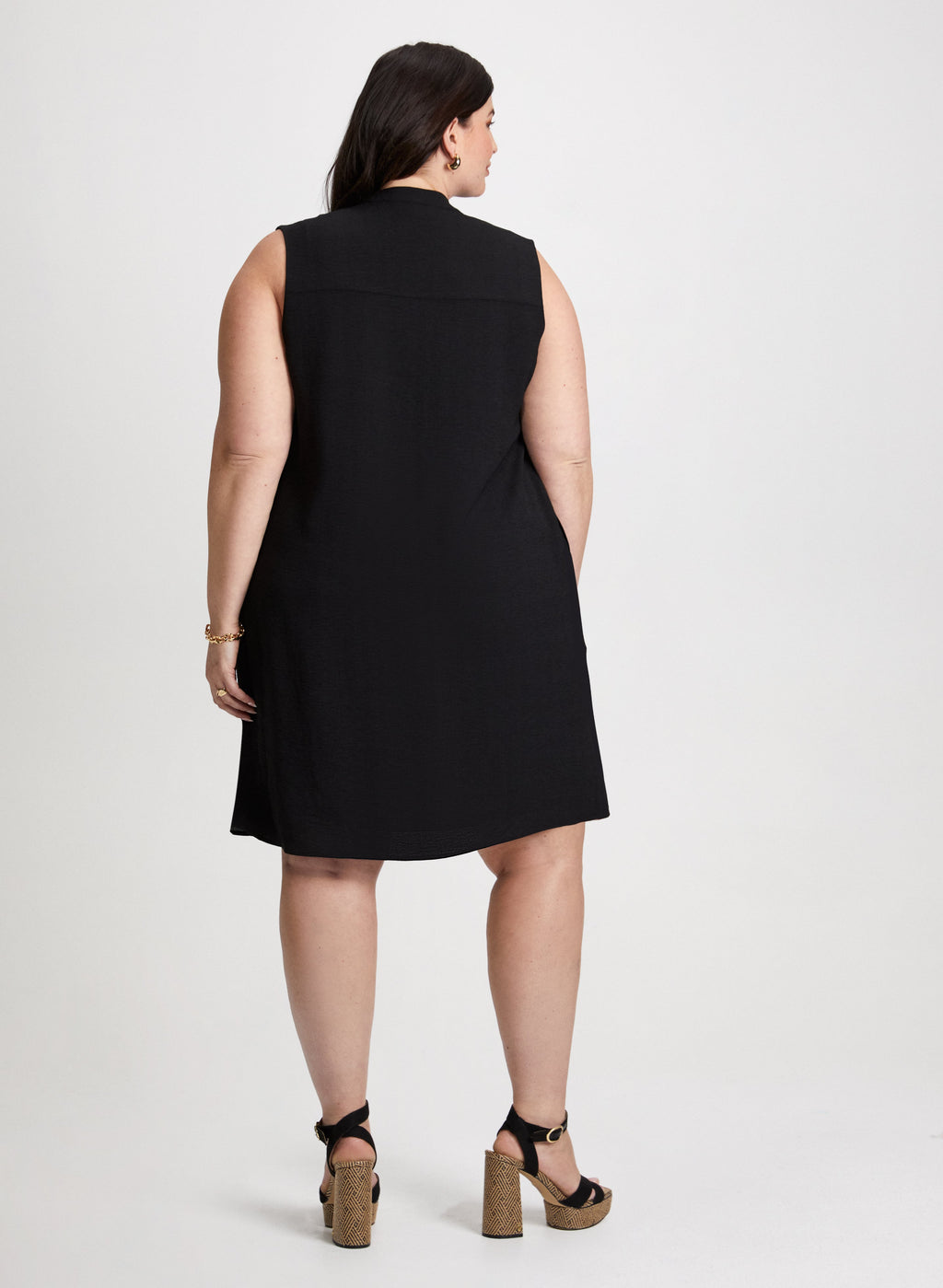 Decorative Button Dress