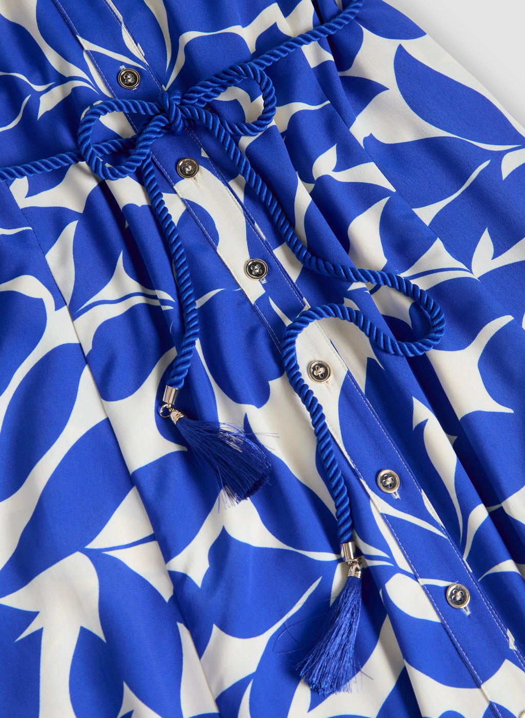 Button-Down Floral Midi Dress