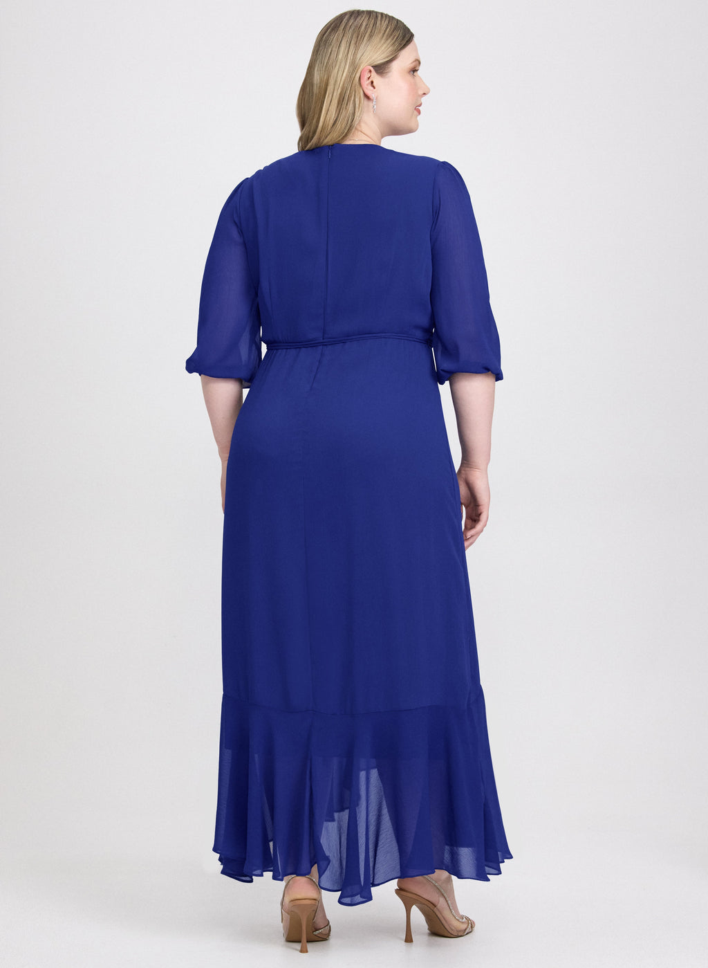 Crossover Chiffon Dress