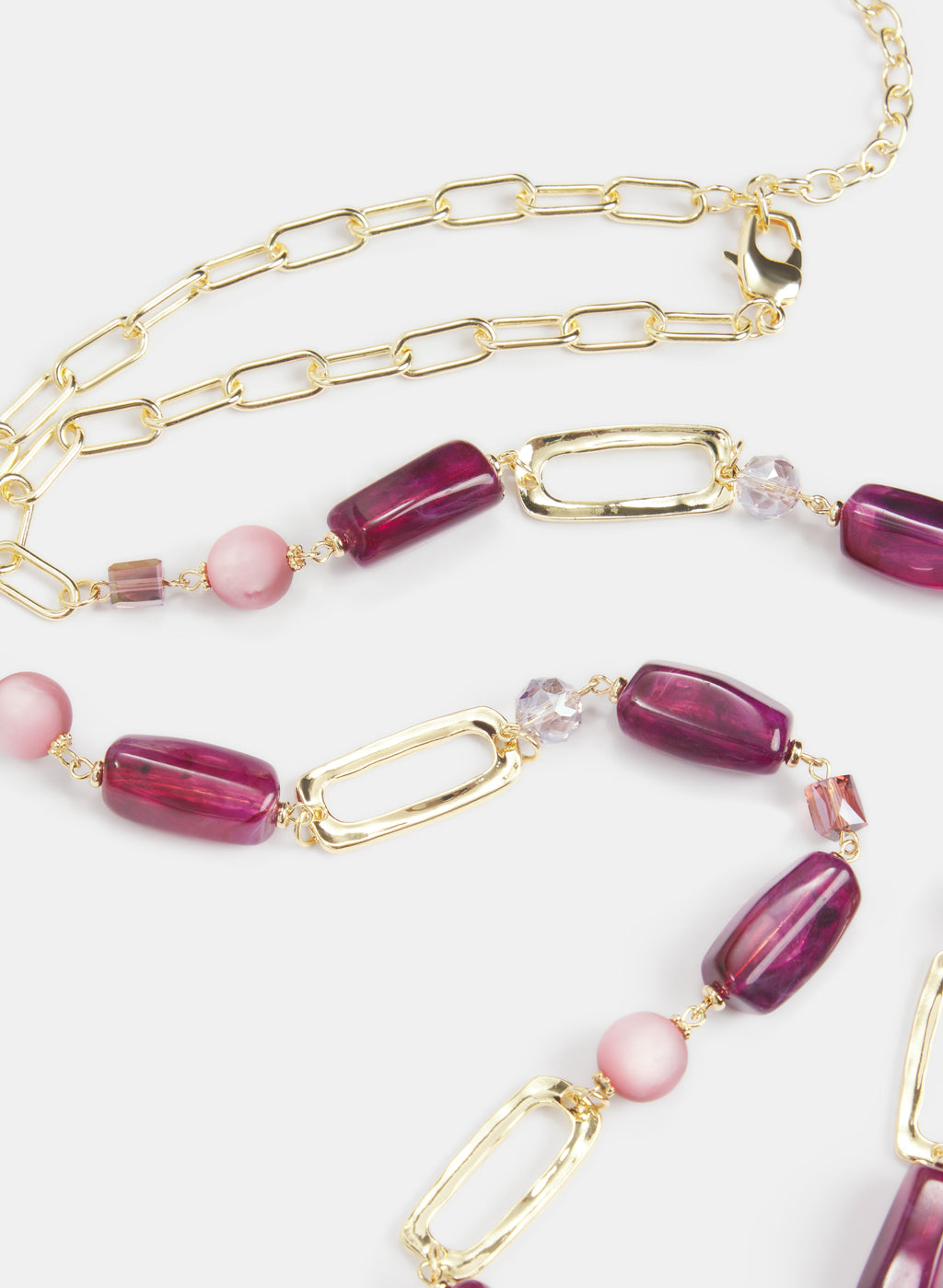 Beaded Chain Link Necklace