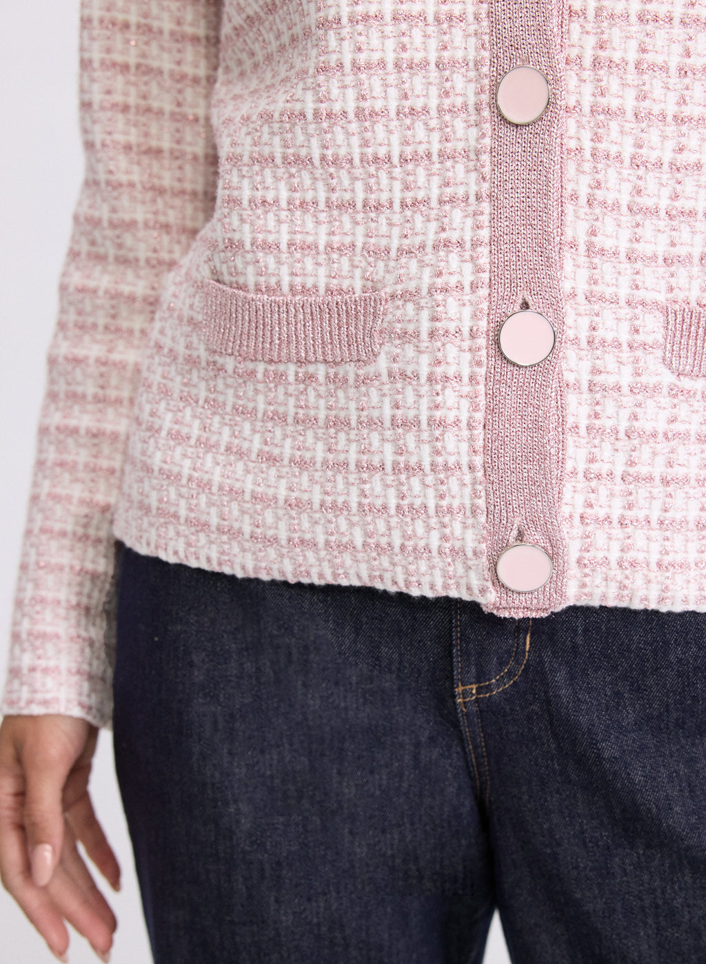 Bouclé Button Cardigan