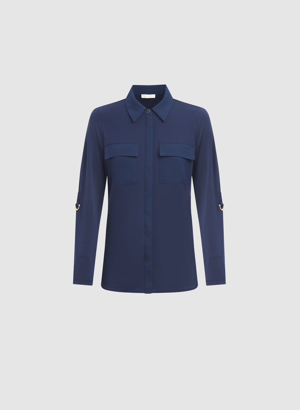 Button-Down Jersey Top