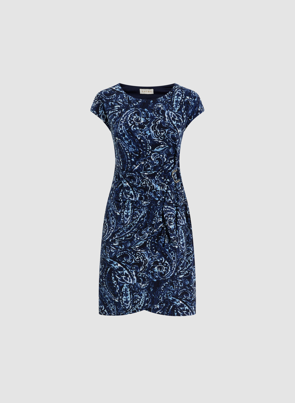 Cap Sleeve Paisley Dress