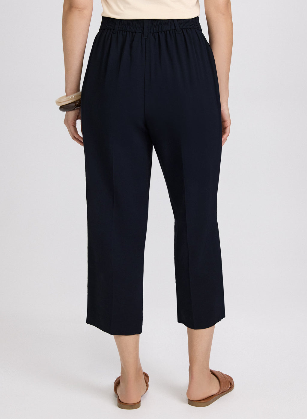 Button Detail Capris