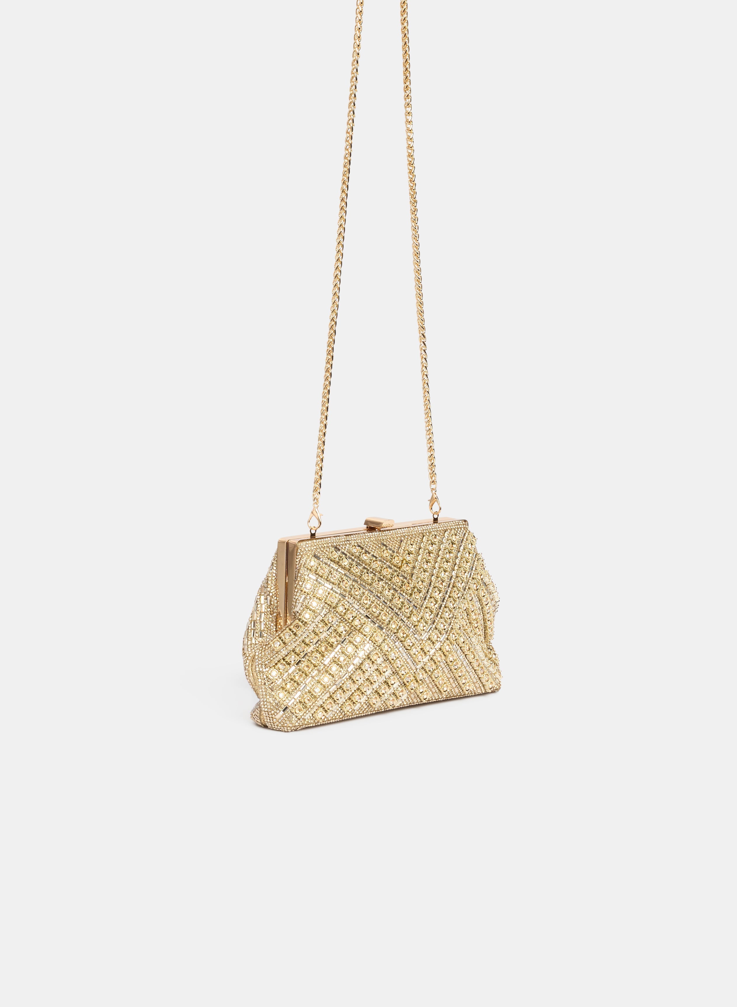 Crystal Baguette Clutch