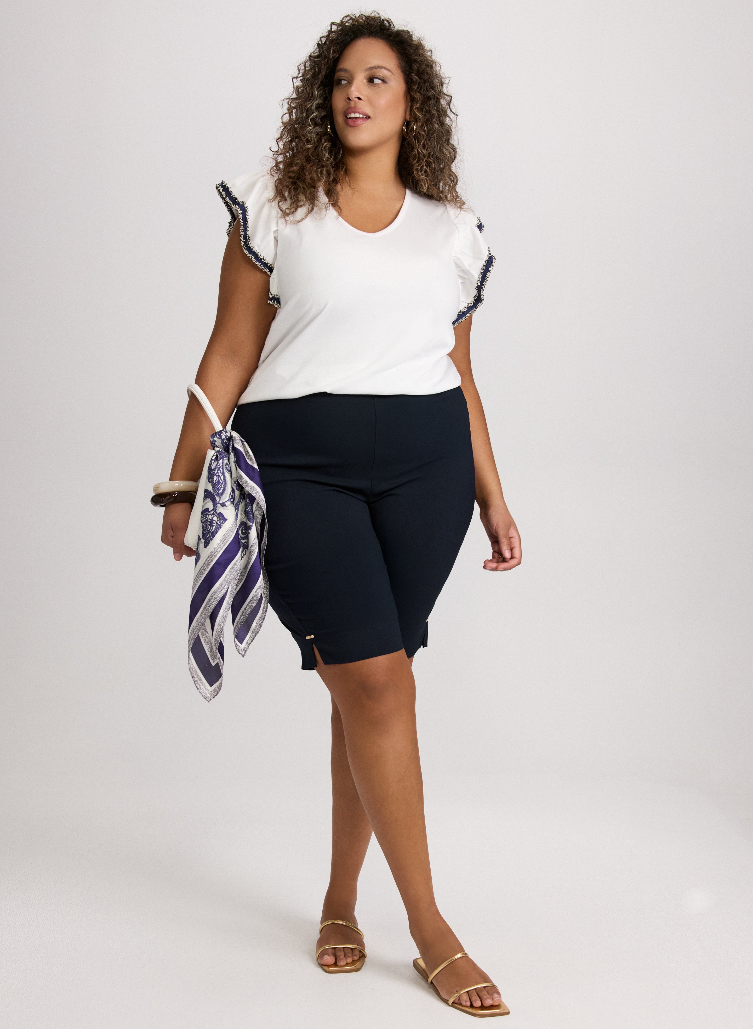 Bengaline Pull-On Shorts