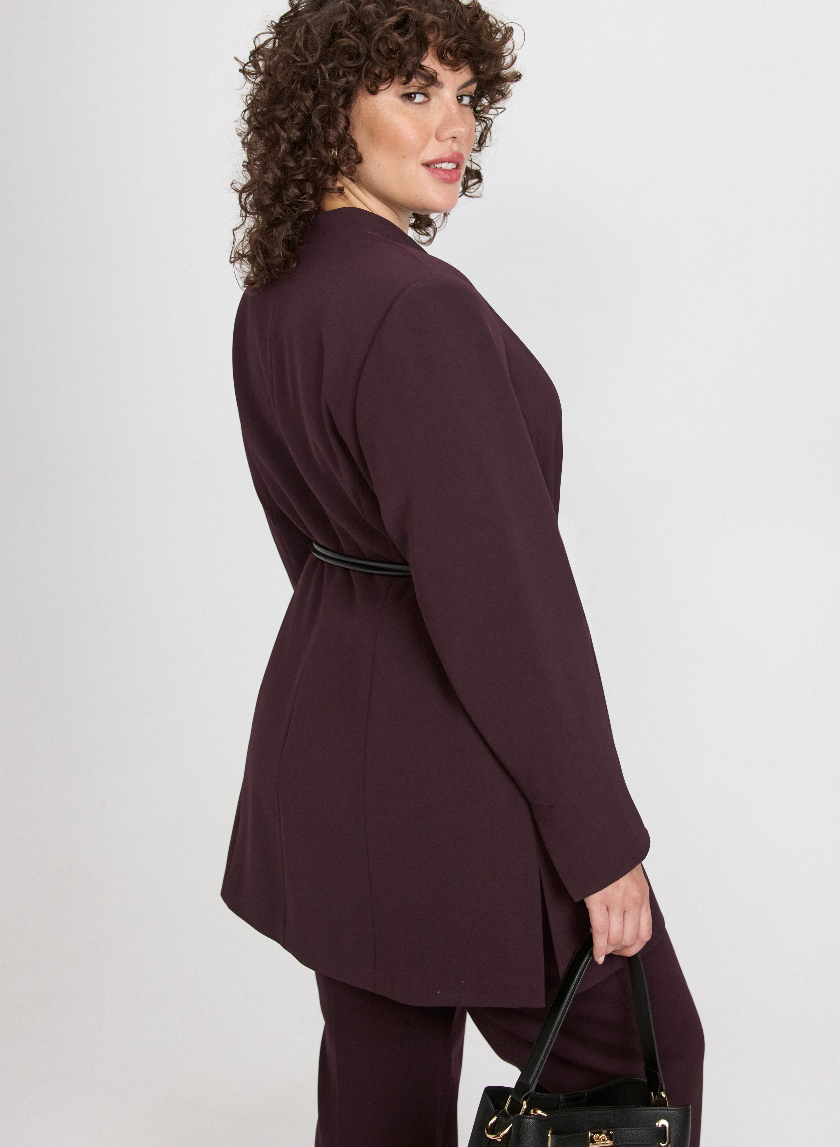 Belted Longline Blazer