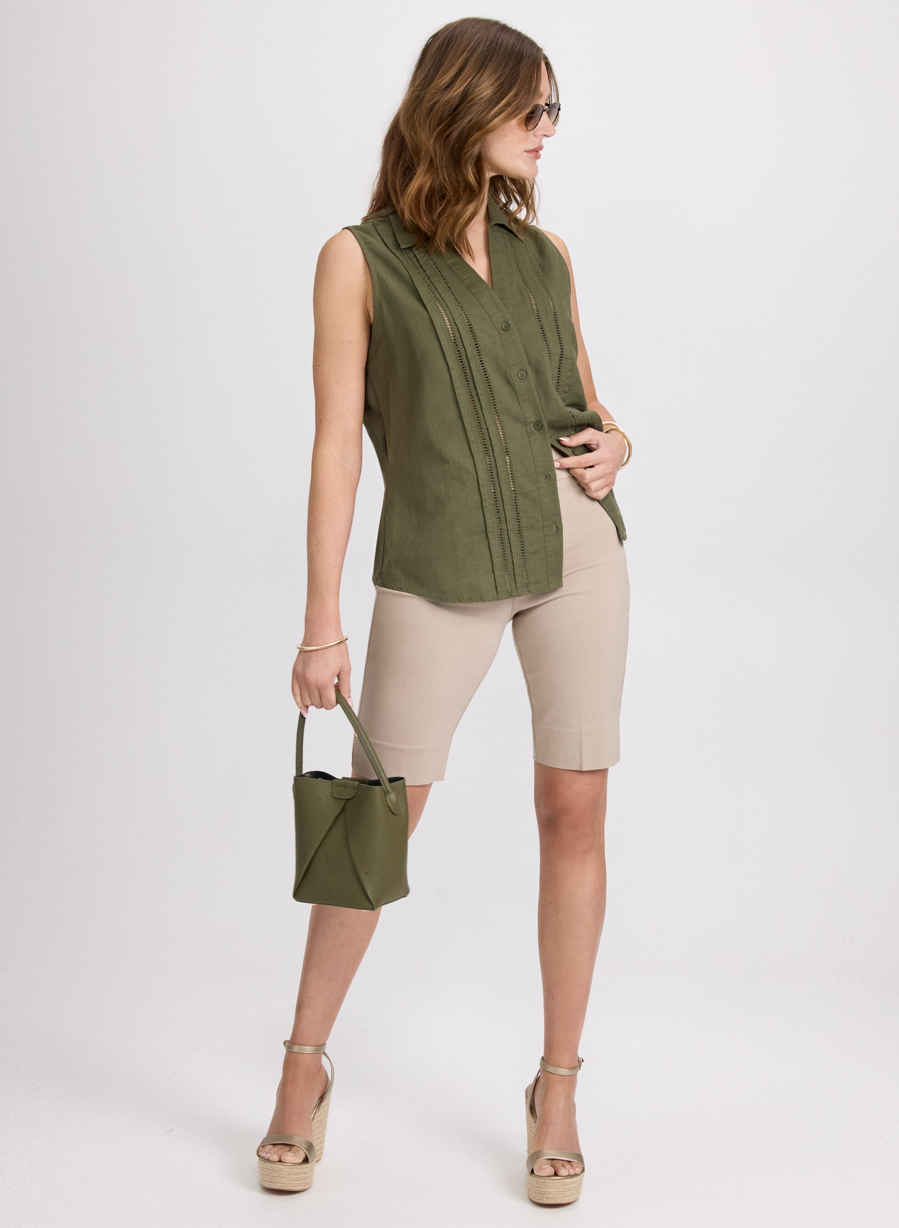 Bengaline Pull-On Shorts