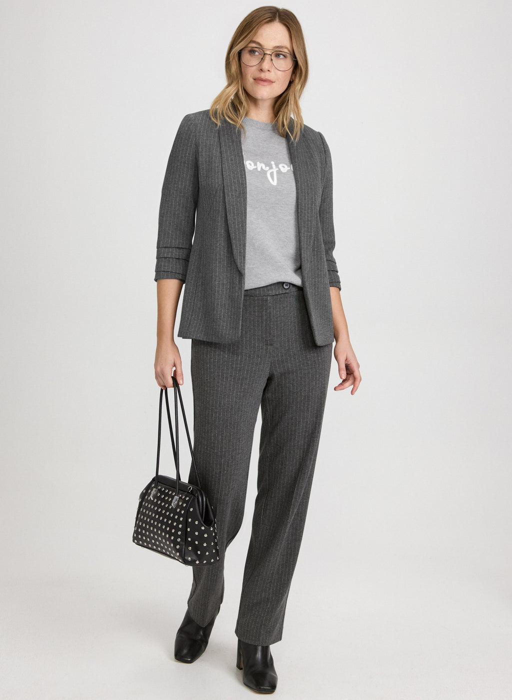 'Bonjour' Knit Pullover