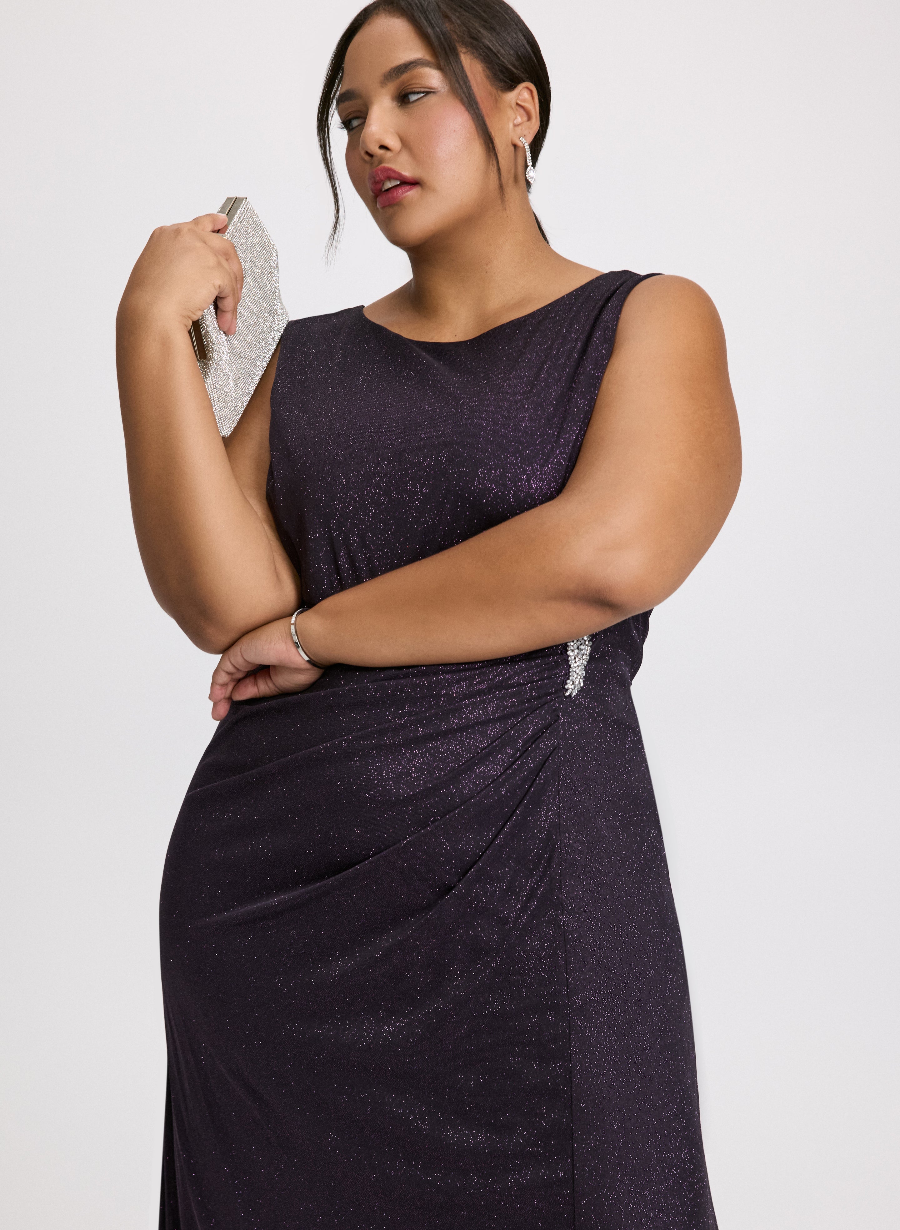 Cascade Jacket & Rhinestone Detail Dress Set