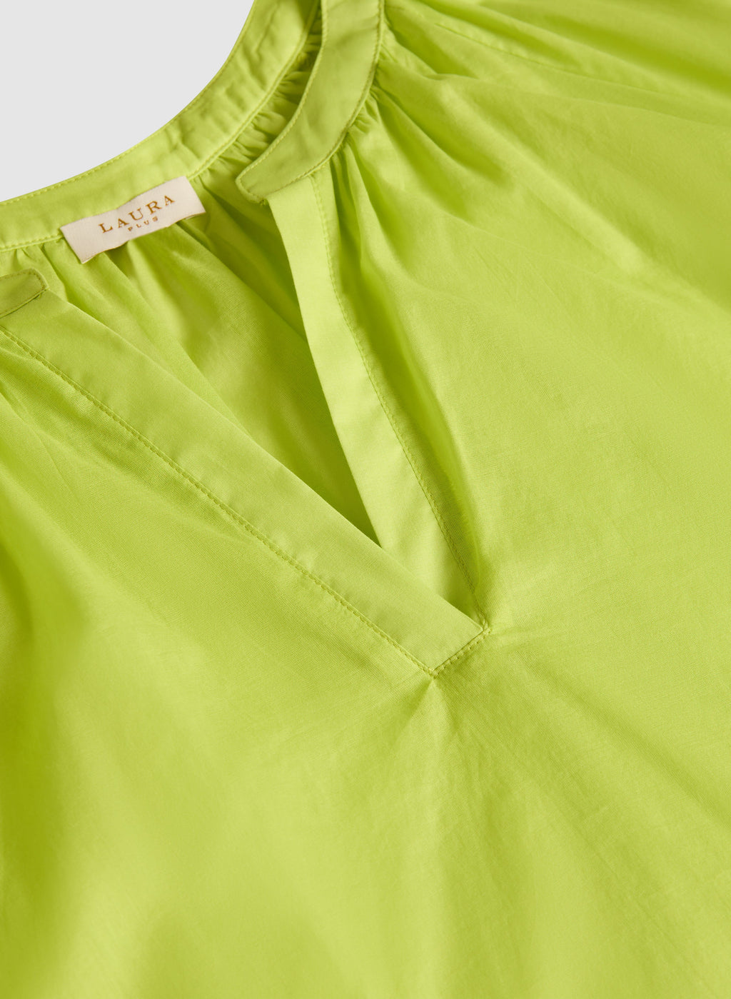 Cotton Split Neck Blouse