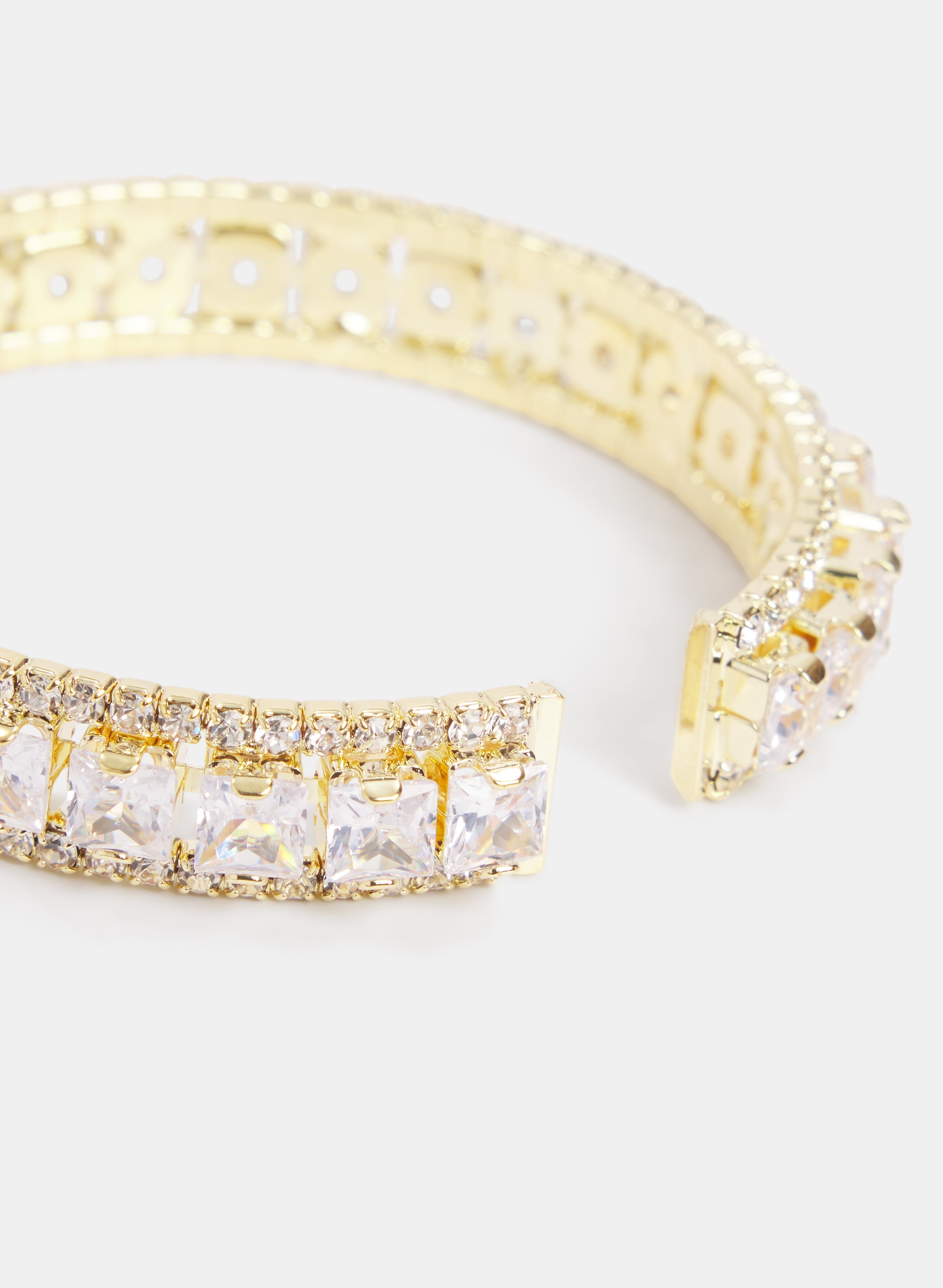 Cubic Zirconia Cuff Bracelet