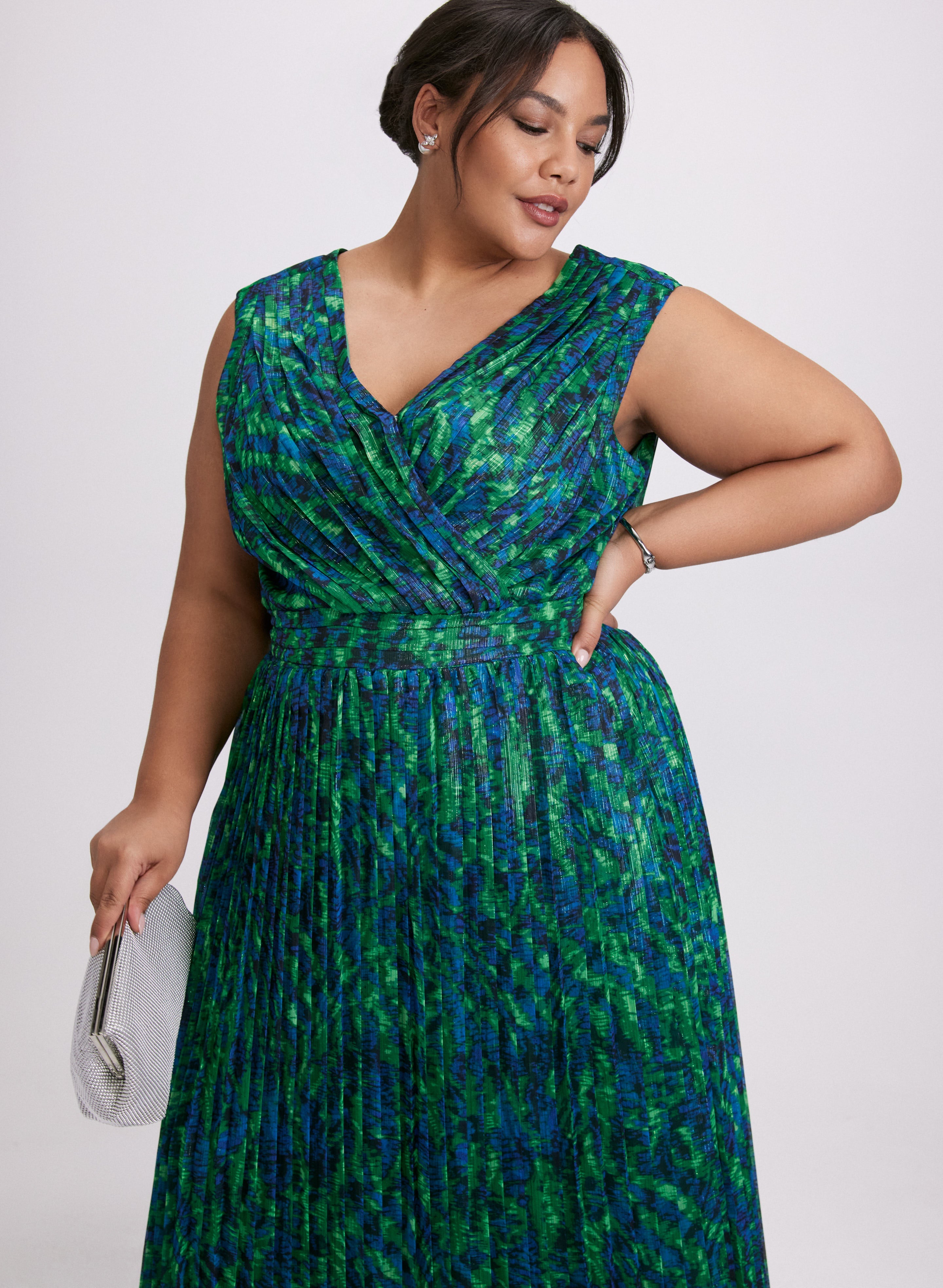 Chiffon Abstract Print Dress