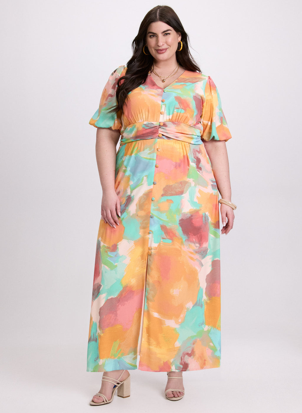 Abstract Floral Dress