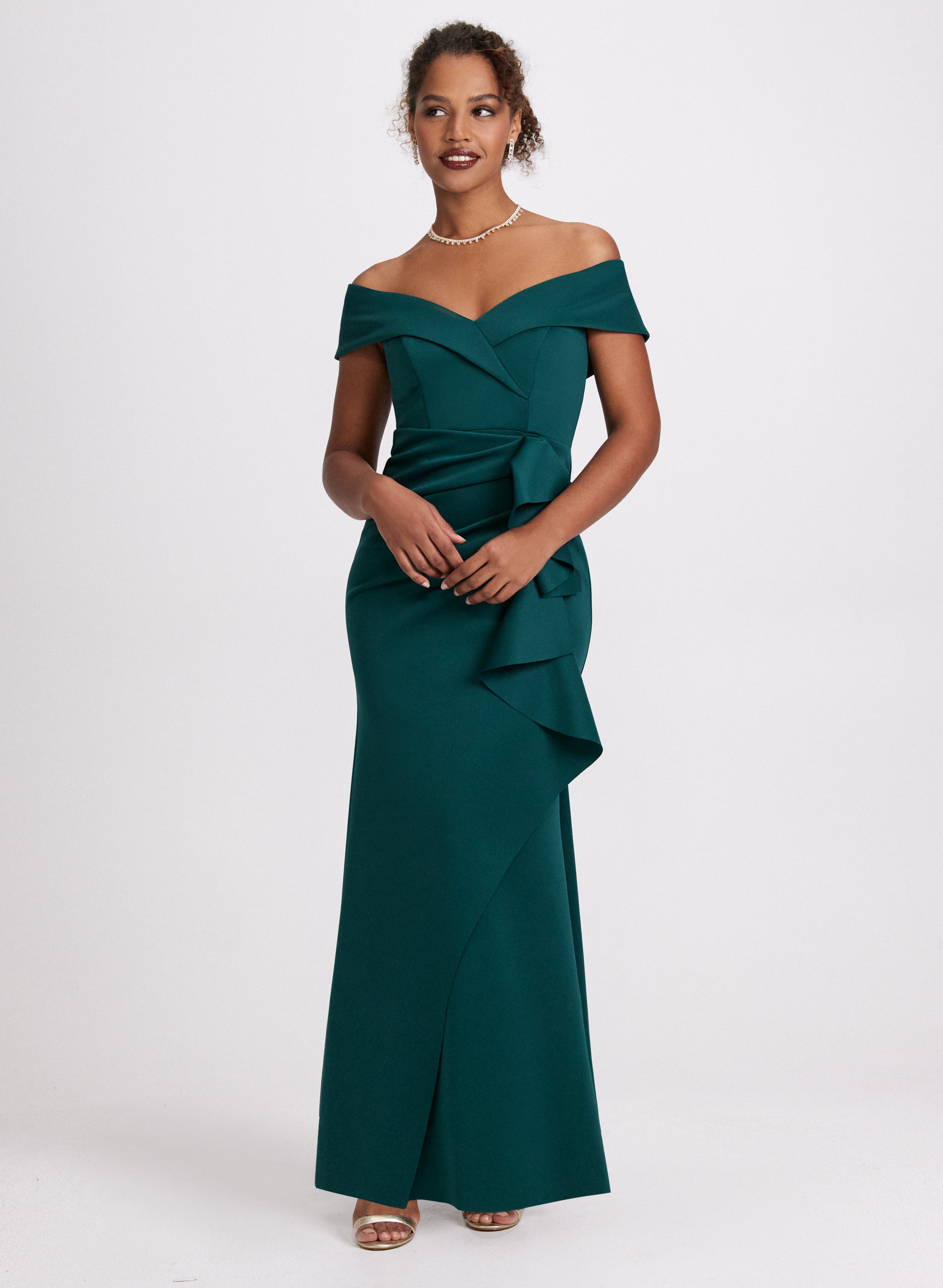 Cascade Ruffle Dress