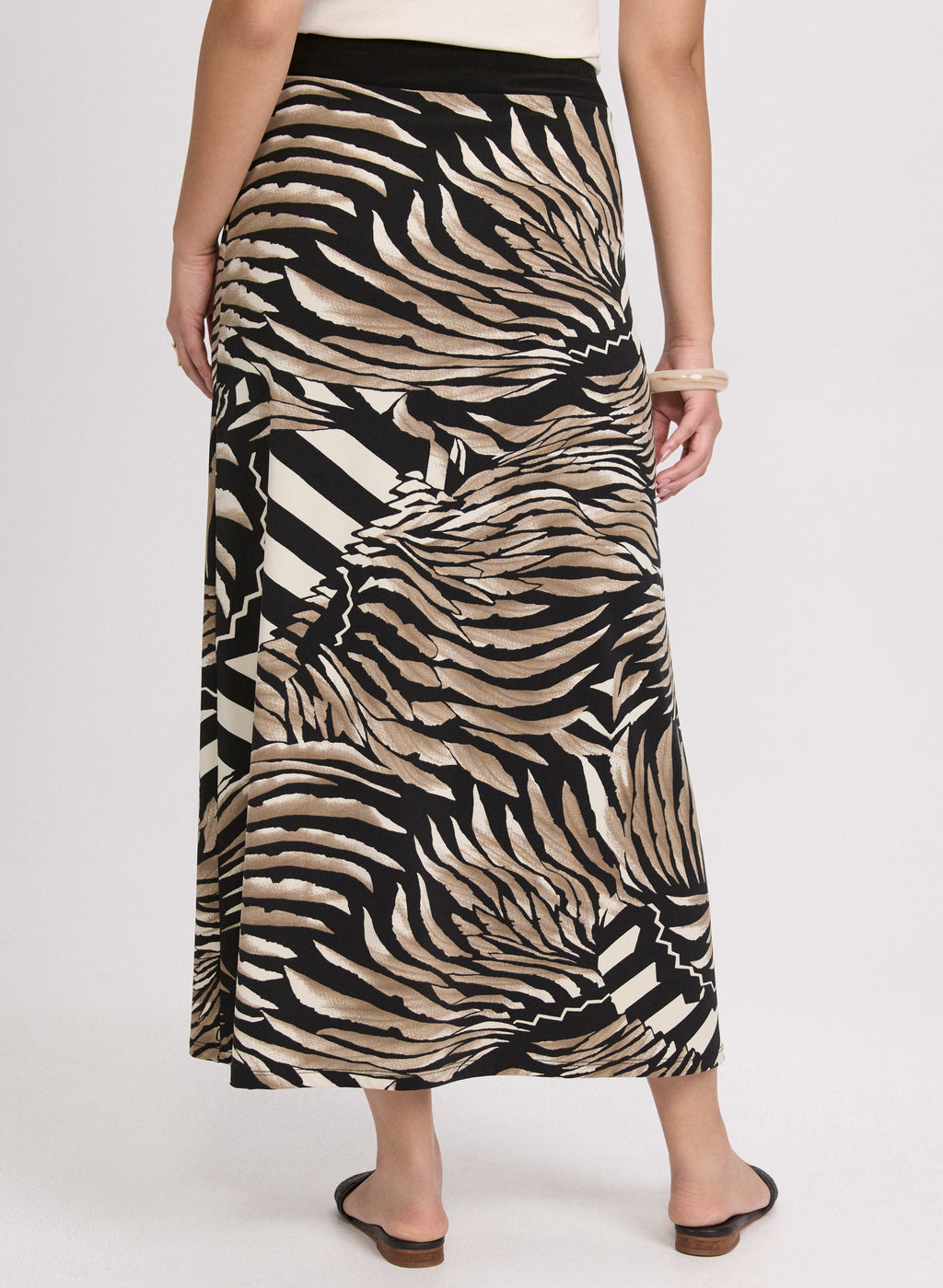 Abstract Maxi Skirt