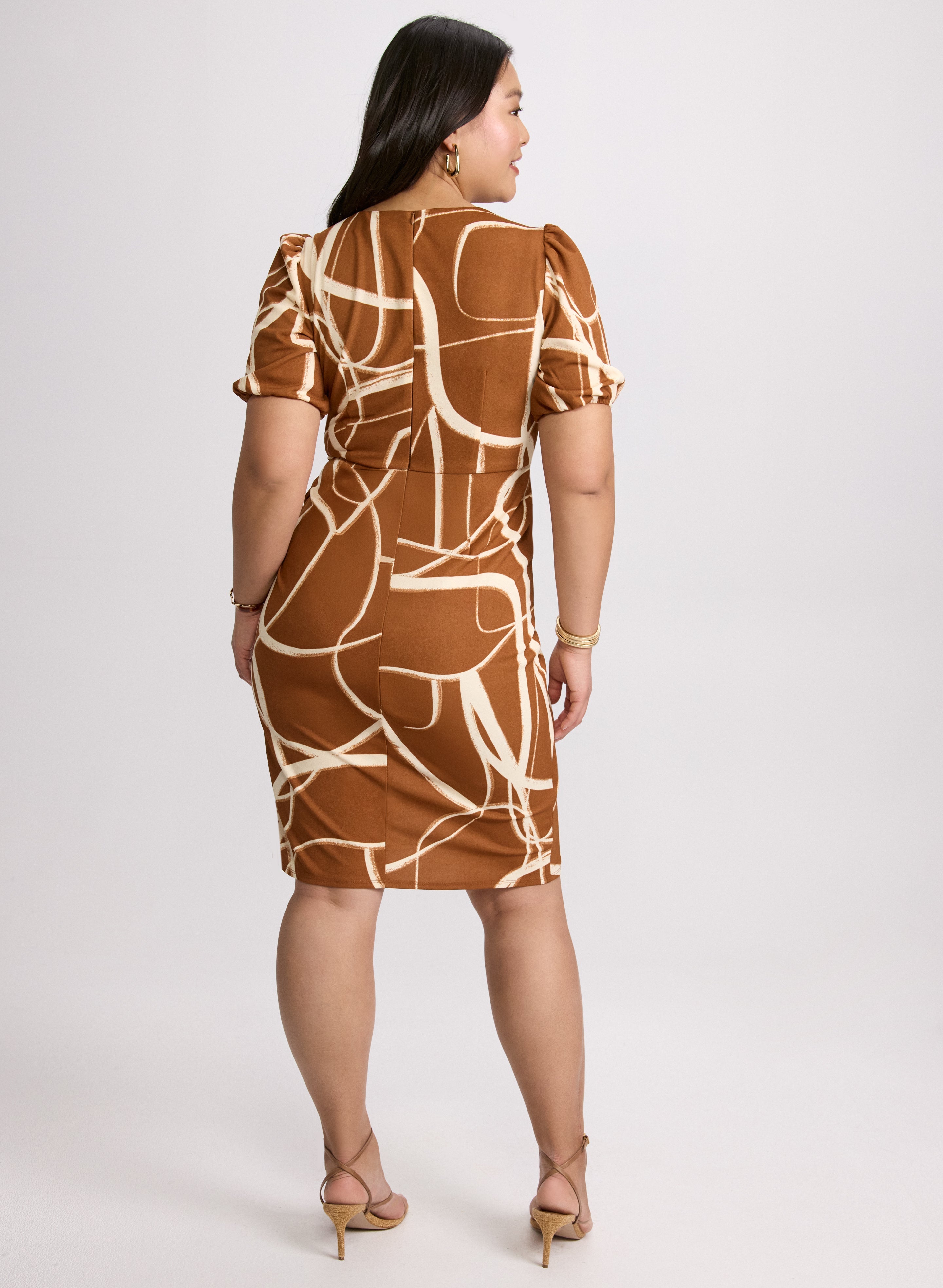 Abstract Self-Tie Dress