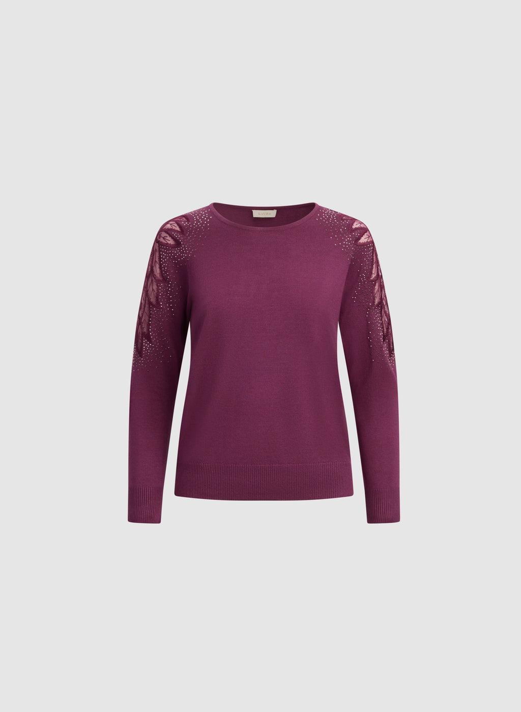 Cut-Out Foliage Sweater