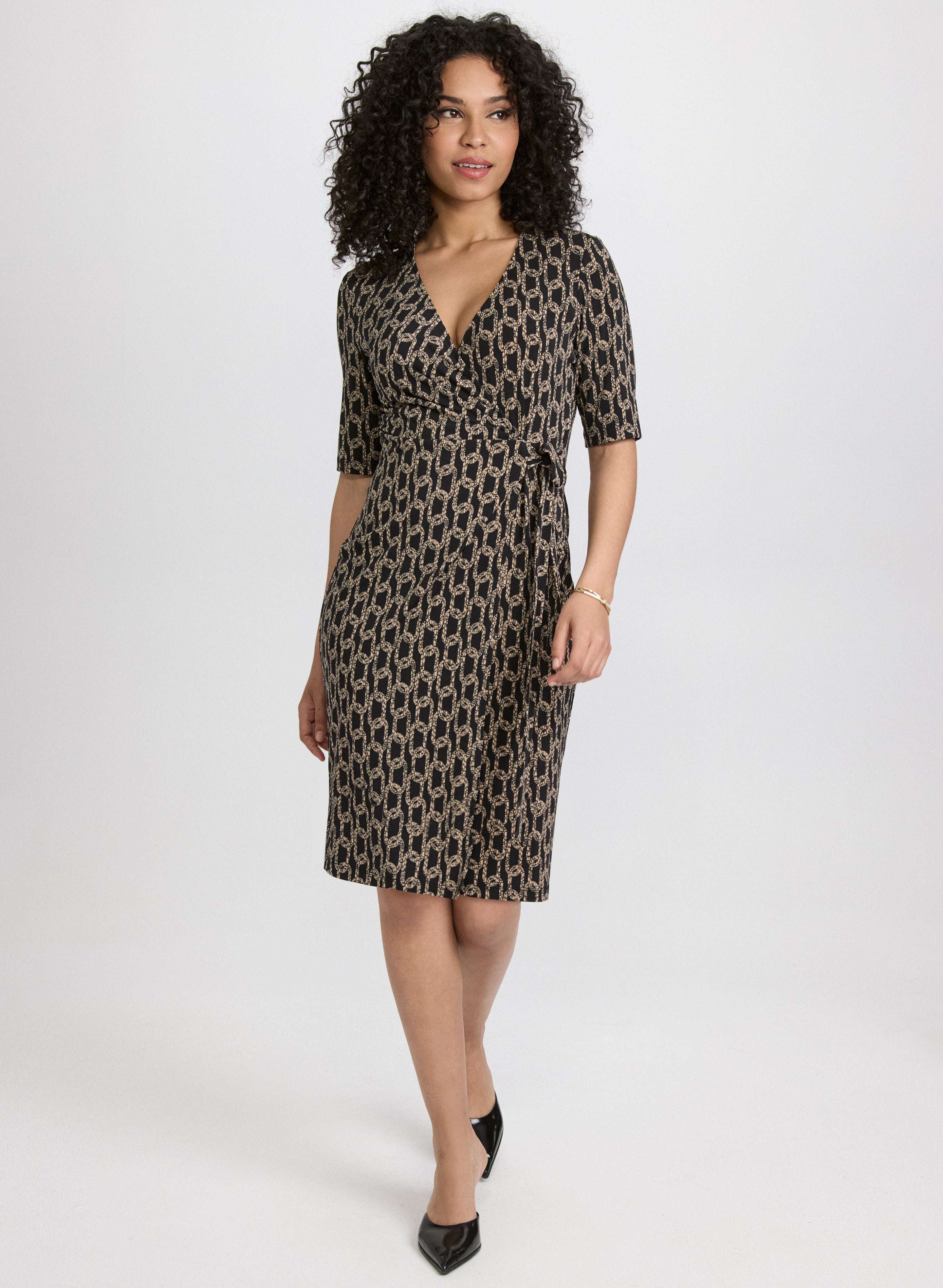 Chain Print Dress