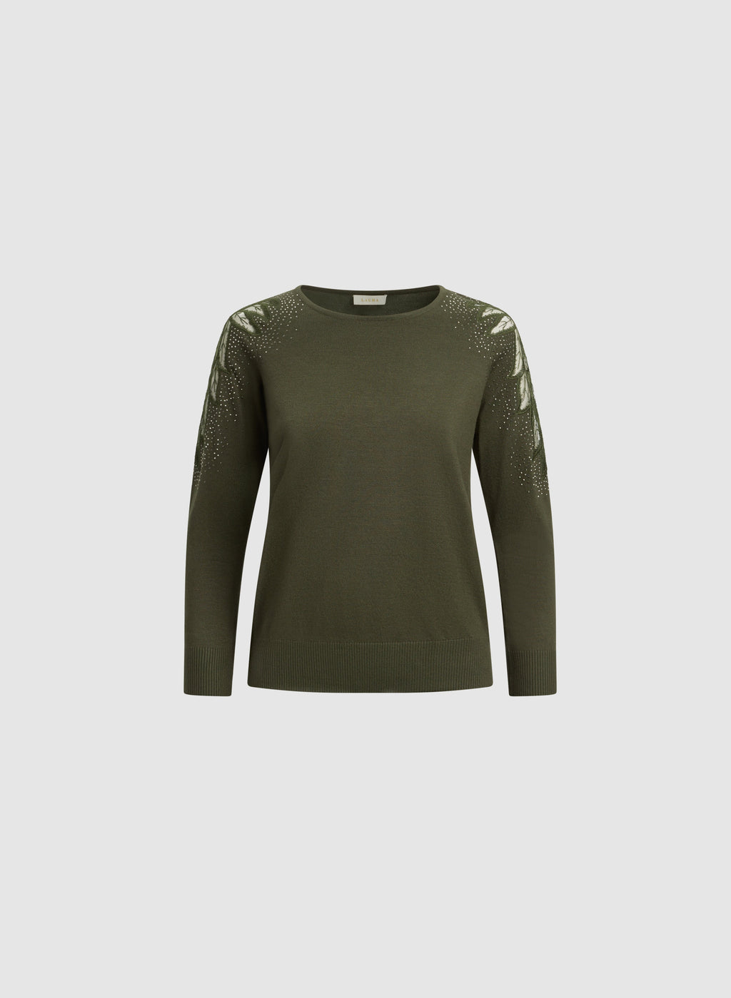 Cut-Out Foliage Sweater