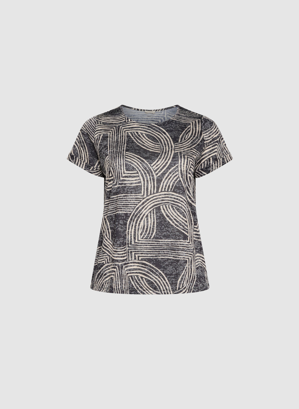Abstract Striped Print T-Shirt