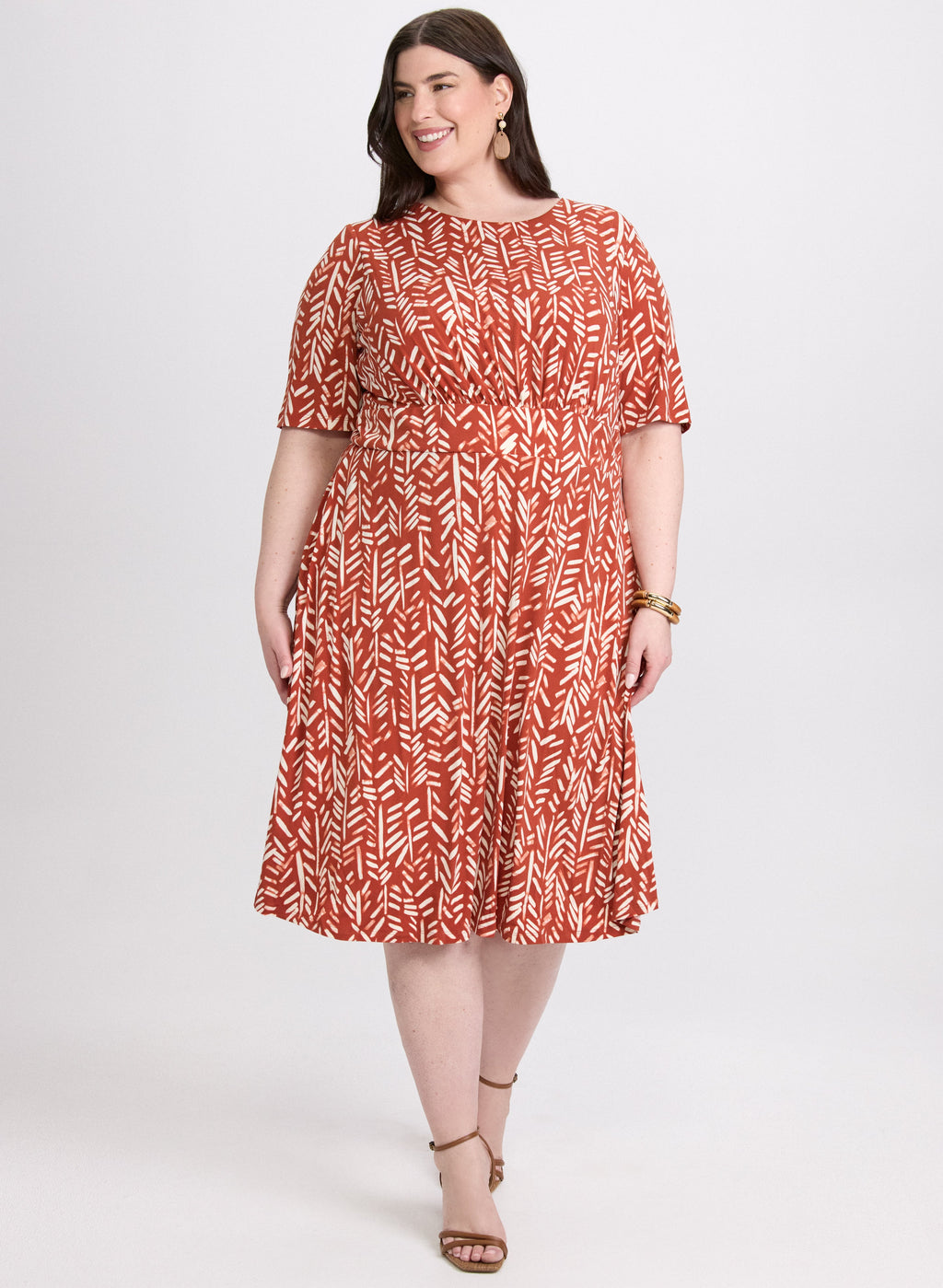 Abstract Print Dress