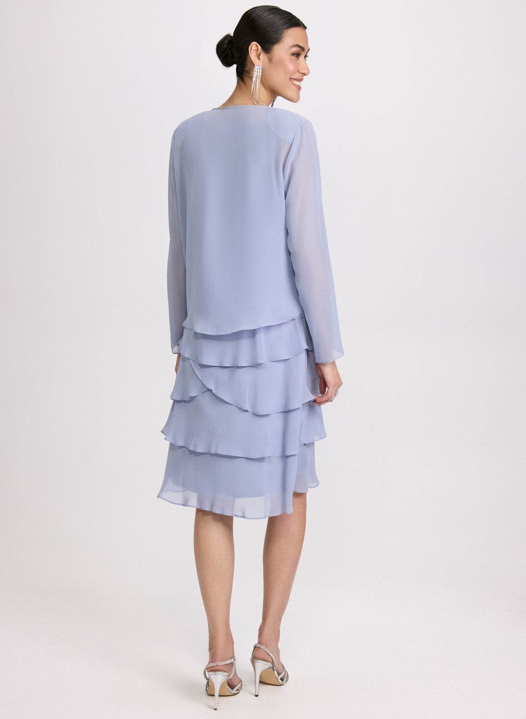 Chiffon Dress & Jacket Set