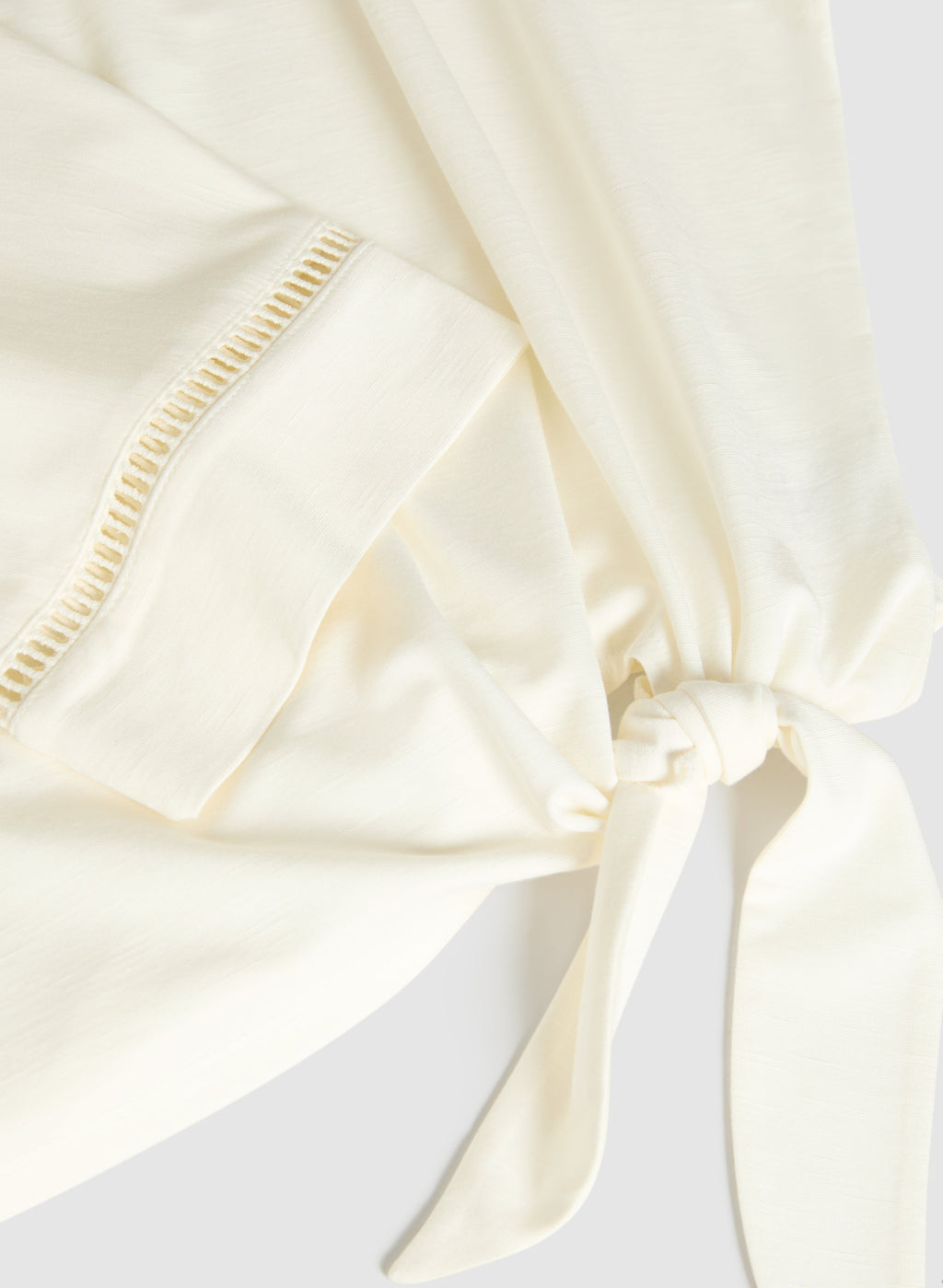 3/4 Sleeve Openwork Top