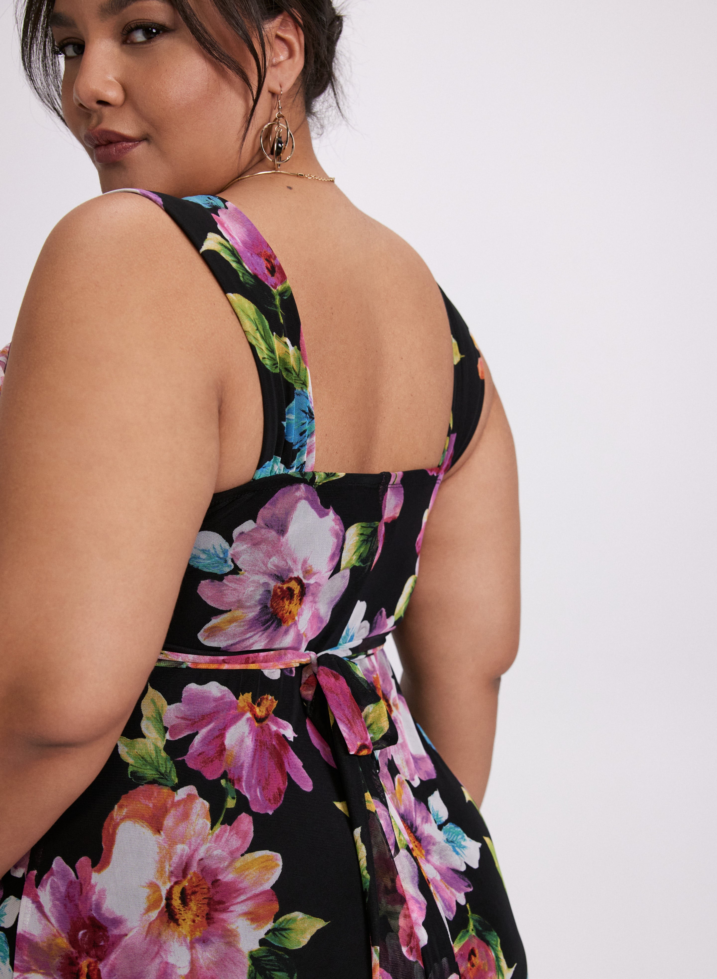 Chiffon Floral Maxi Dress