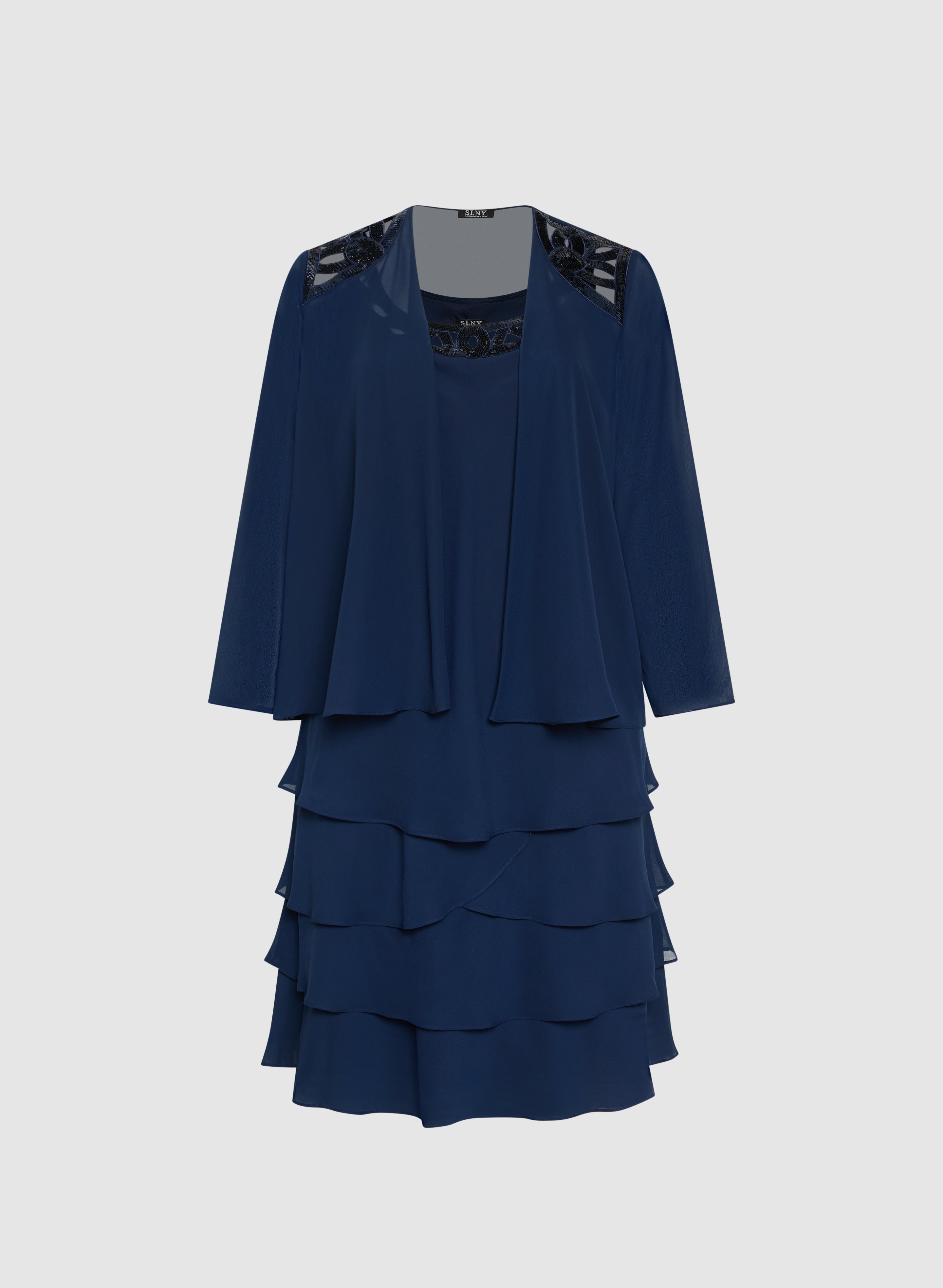 Chiffon Jacket & Dress Set