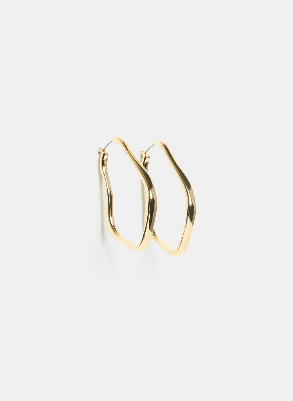 Abstract Hoop Earrings