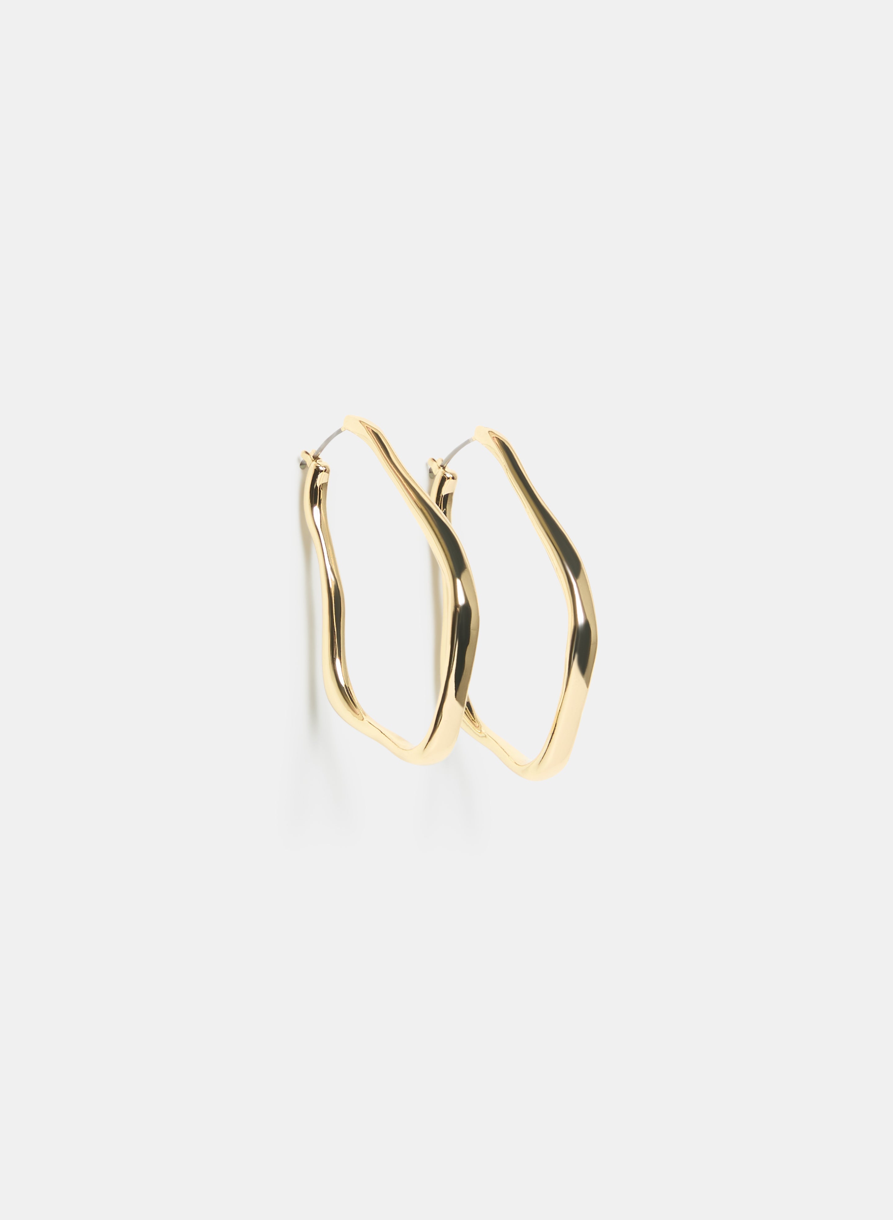 Abstract Hoop Earrings