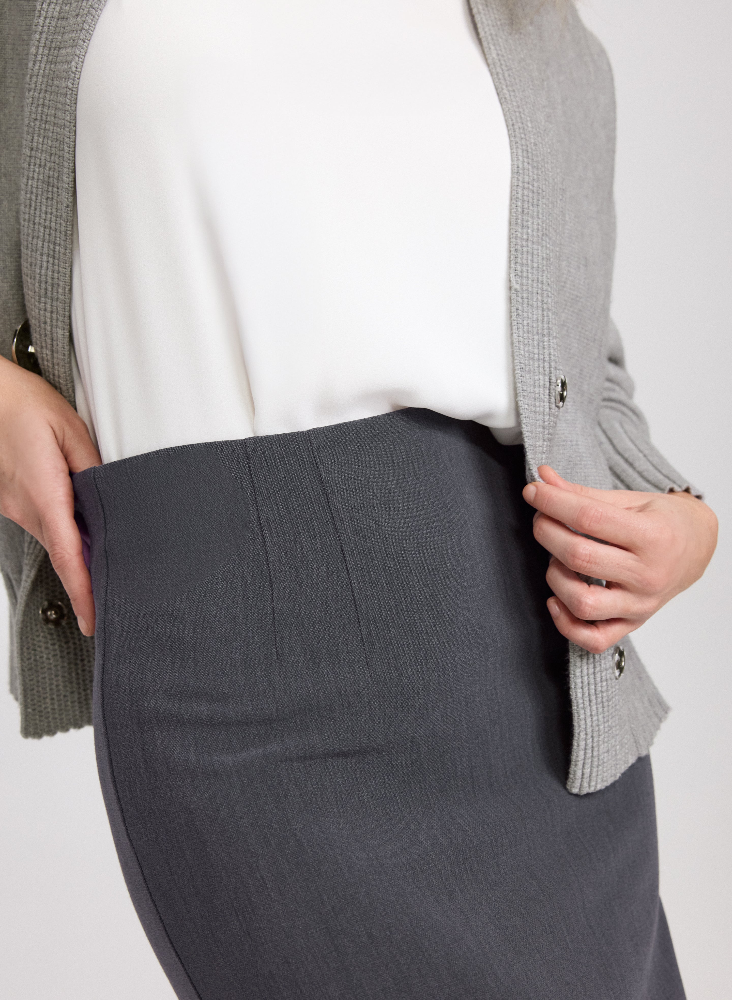 Bi-Stretch Pencil Skirt