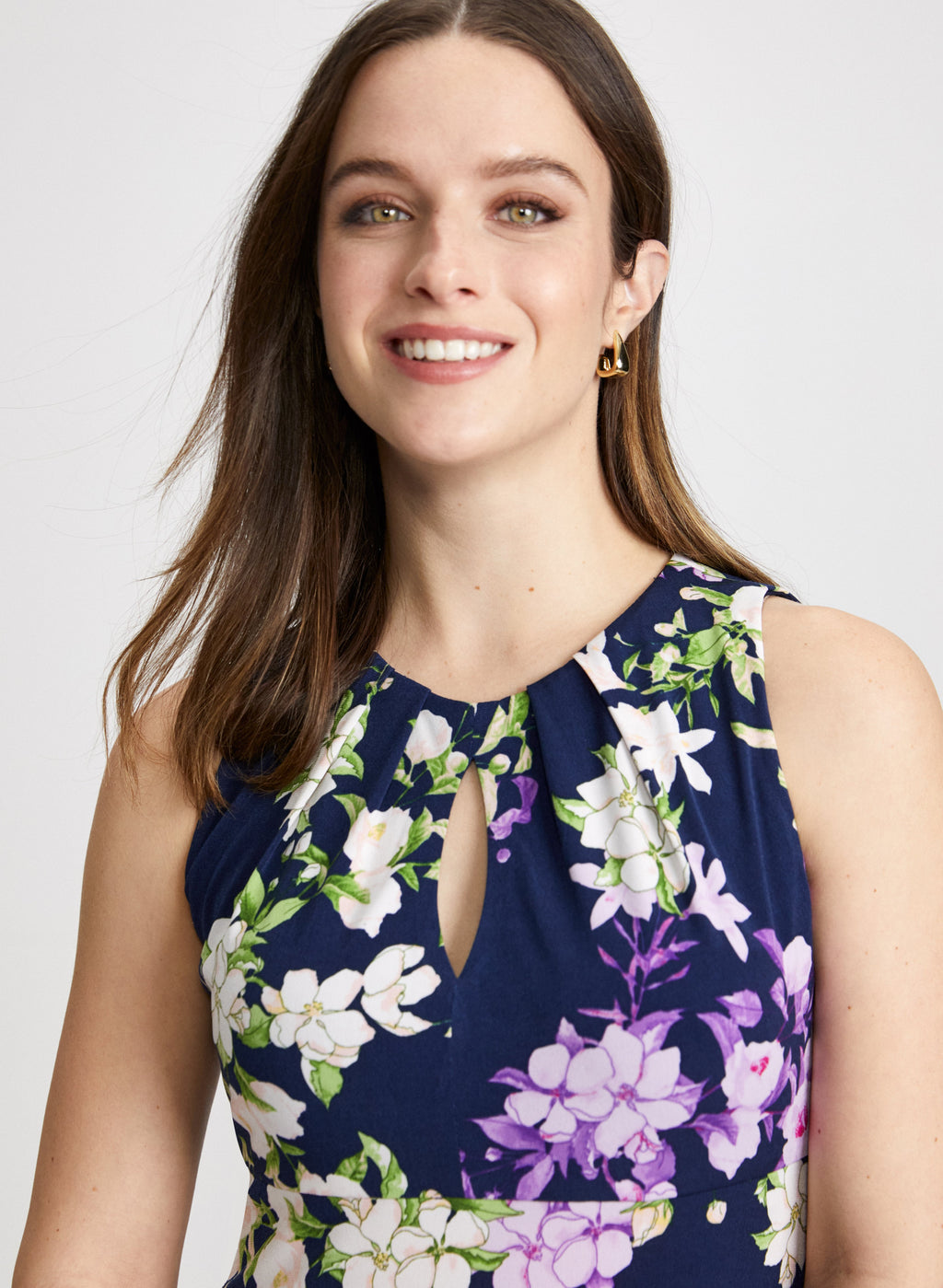 Botanical Empire Waist Dress