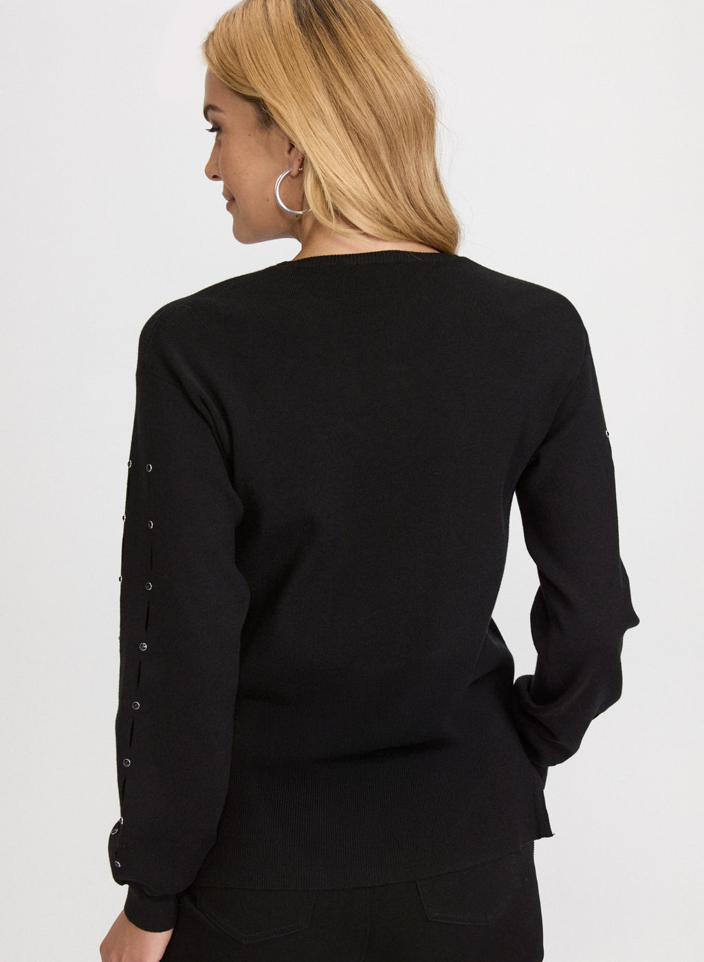 Cut-Out Sleeve Sweater