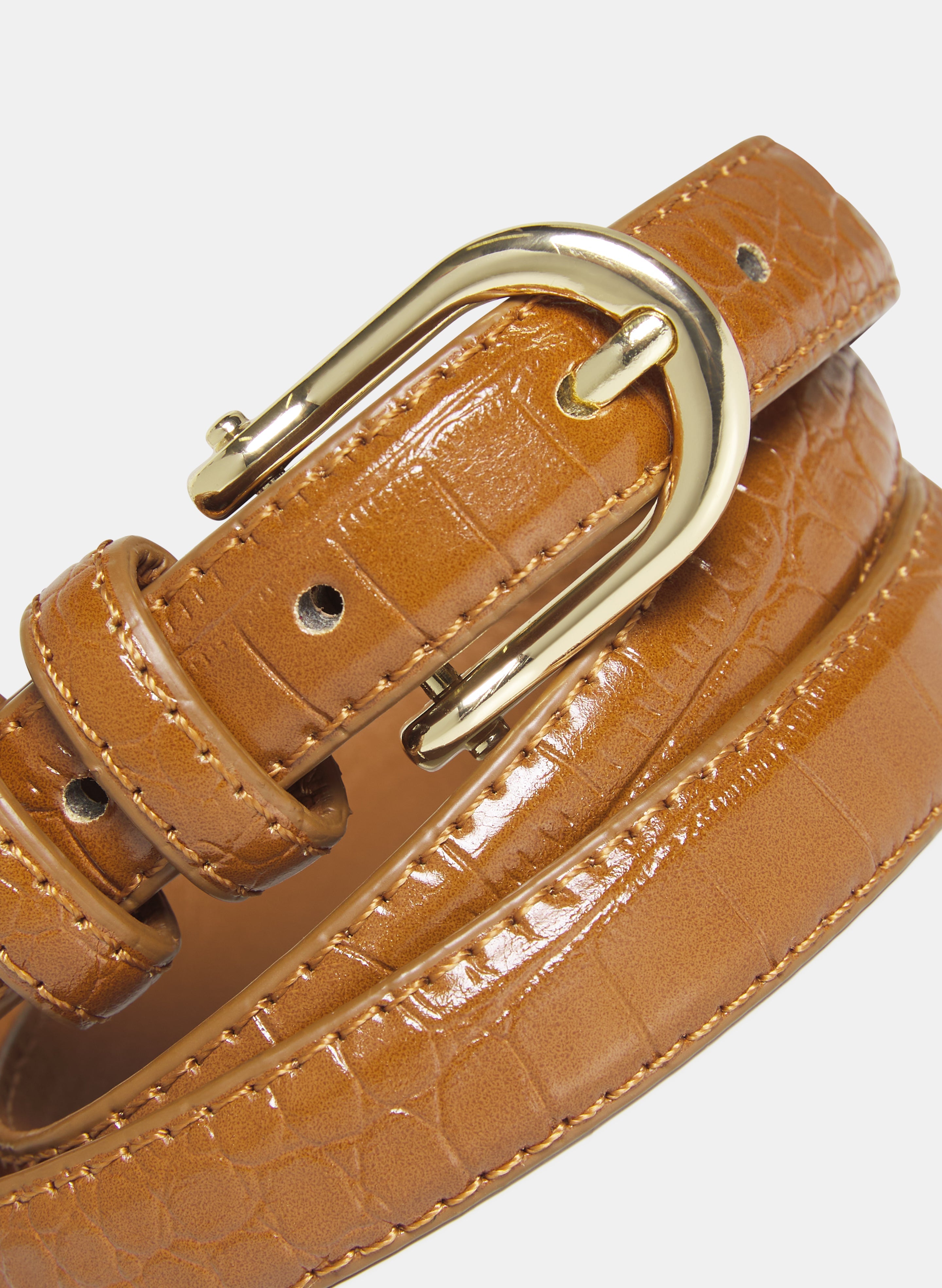 Crocodile Embossed Belt