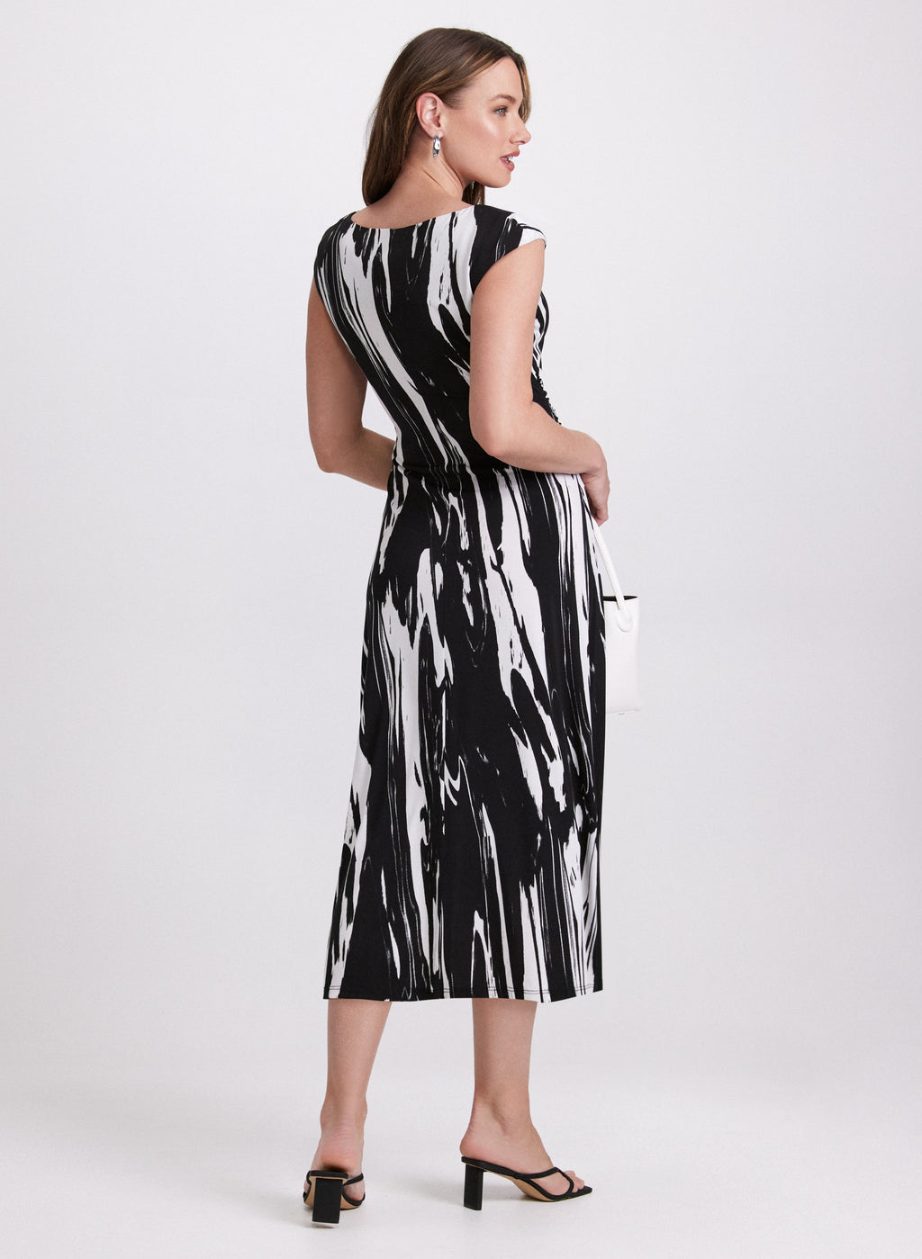 Brush Paint Print Dress