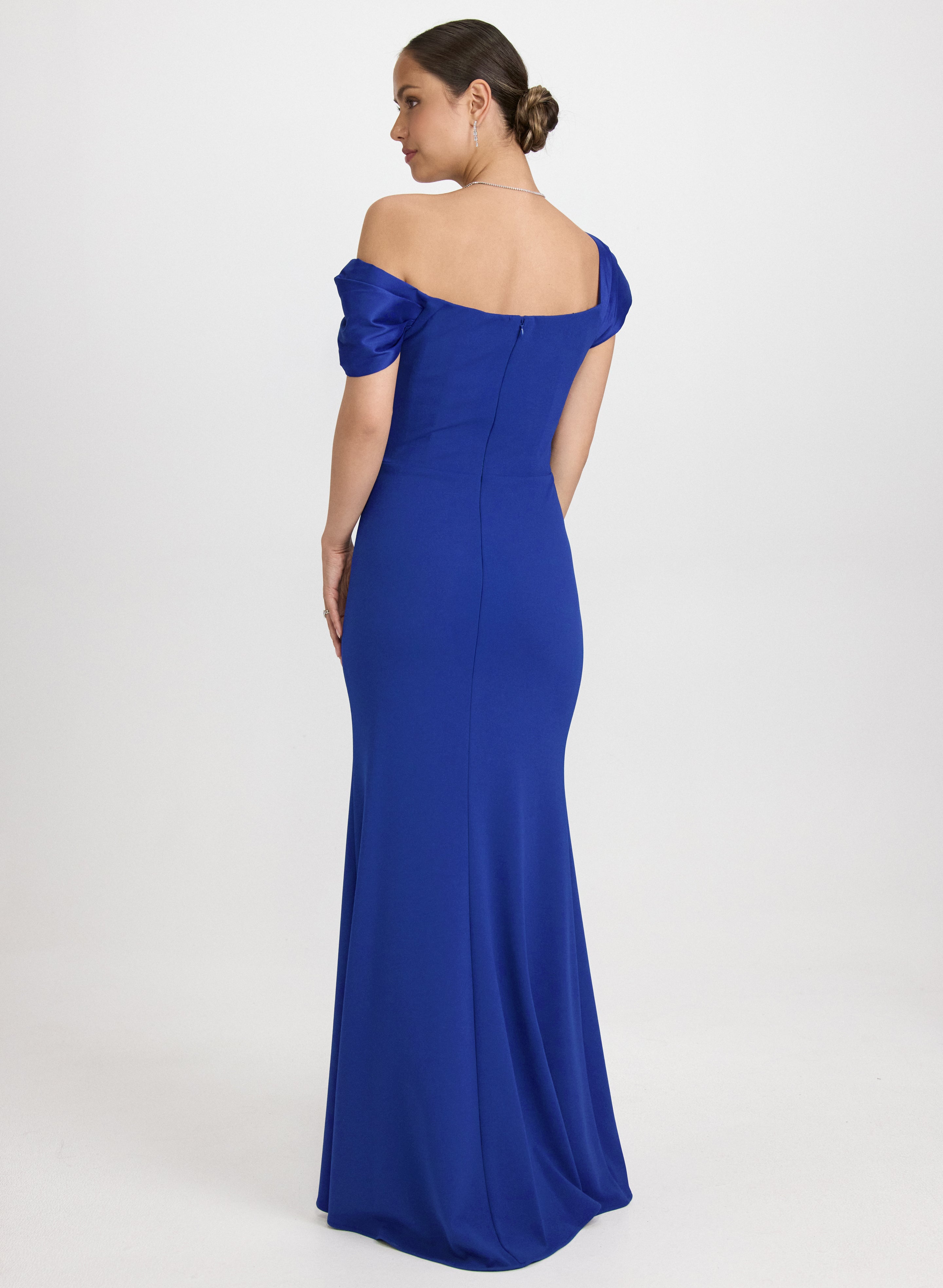 Asymmetric Off-Shoulder Dress