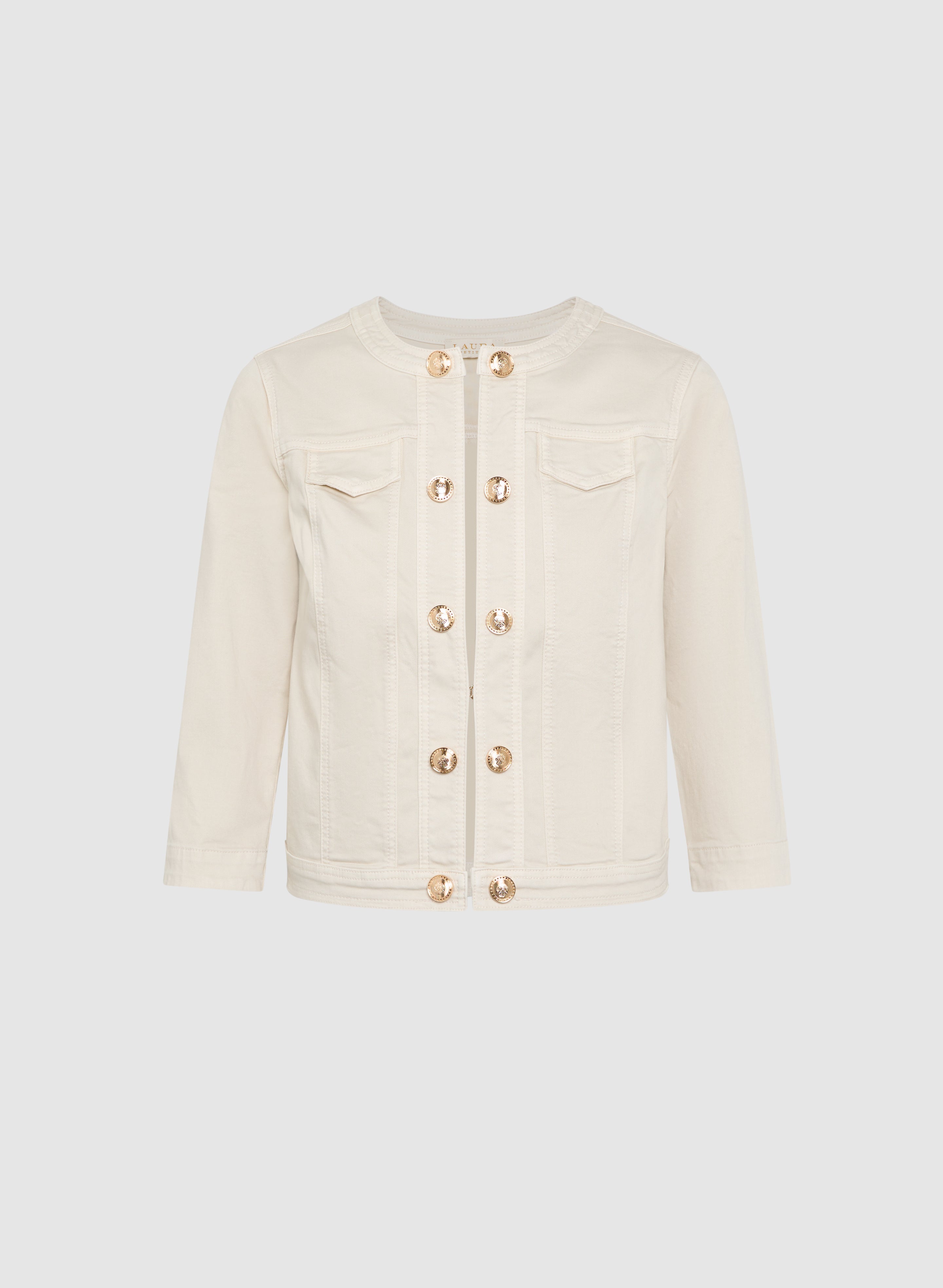 Button Detail Denim Jacket