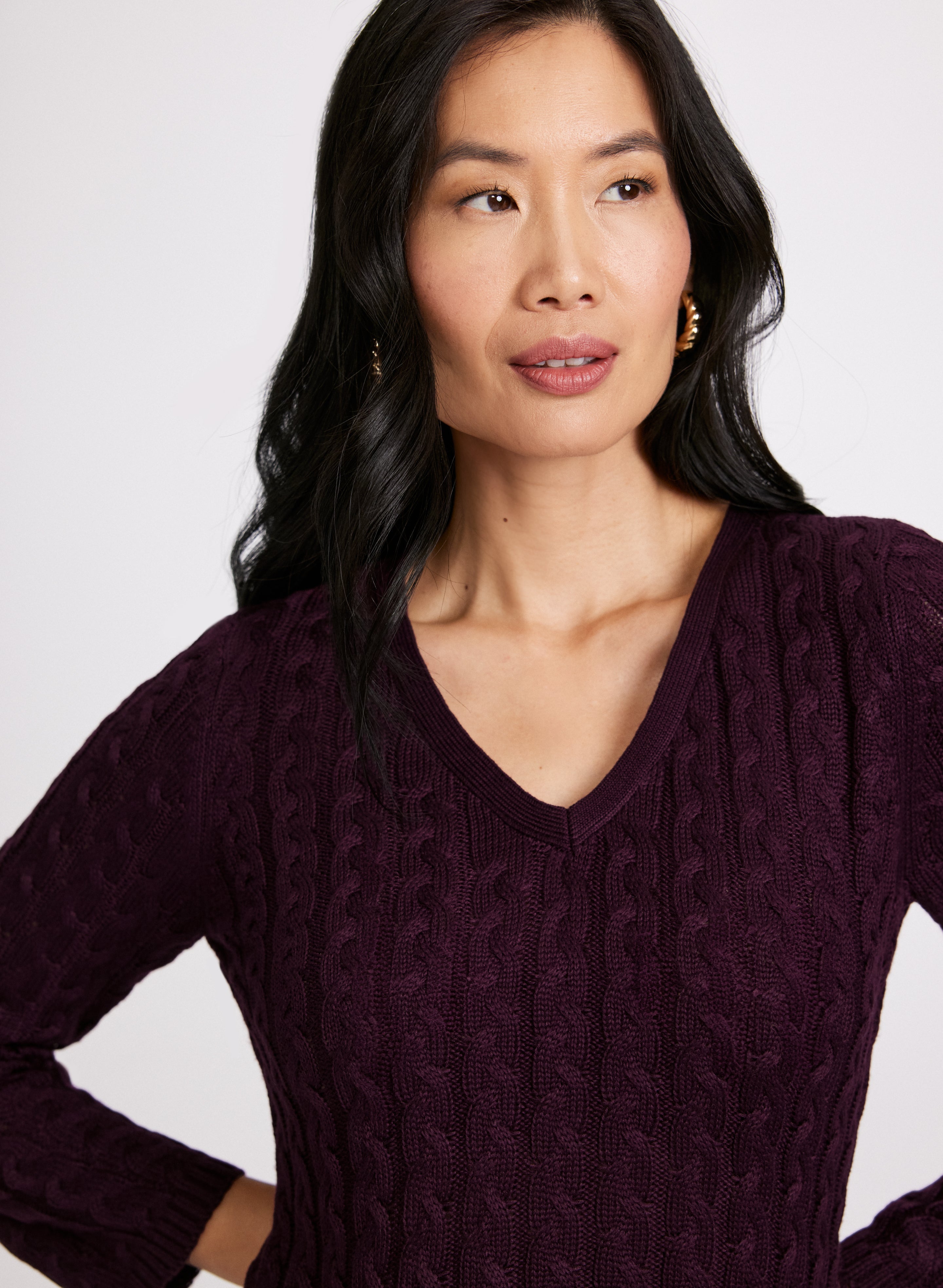 Cable Knit Sweater Dress