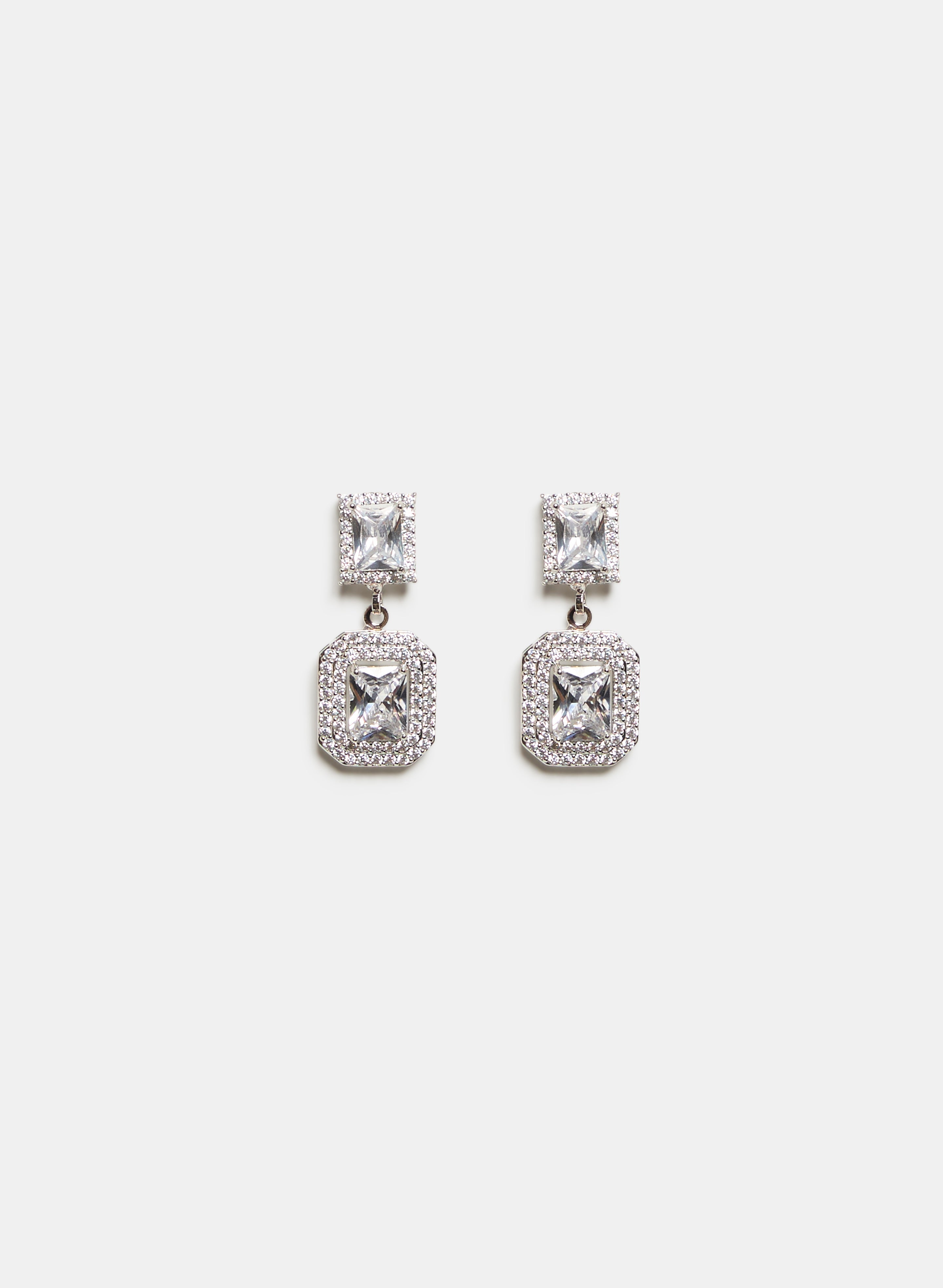 Cubic Zirconia Dangle Earrings