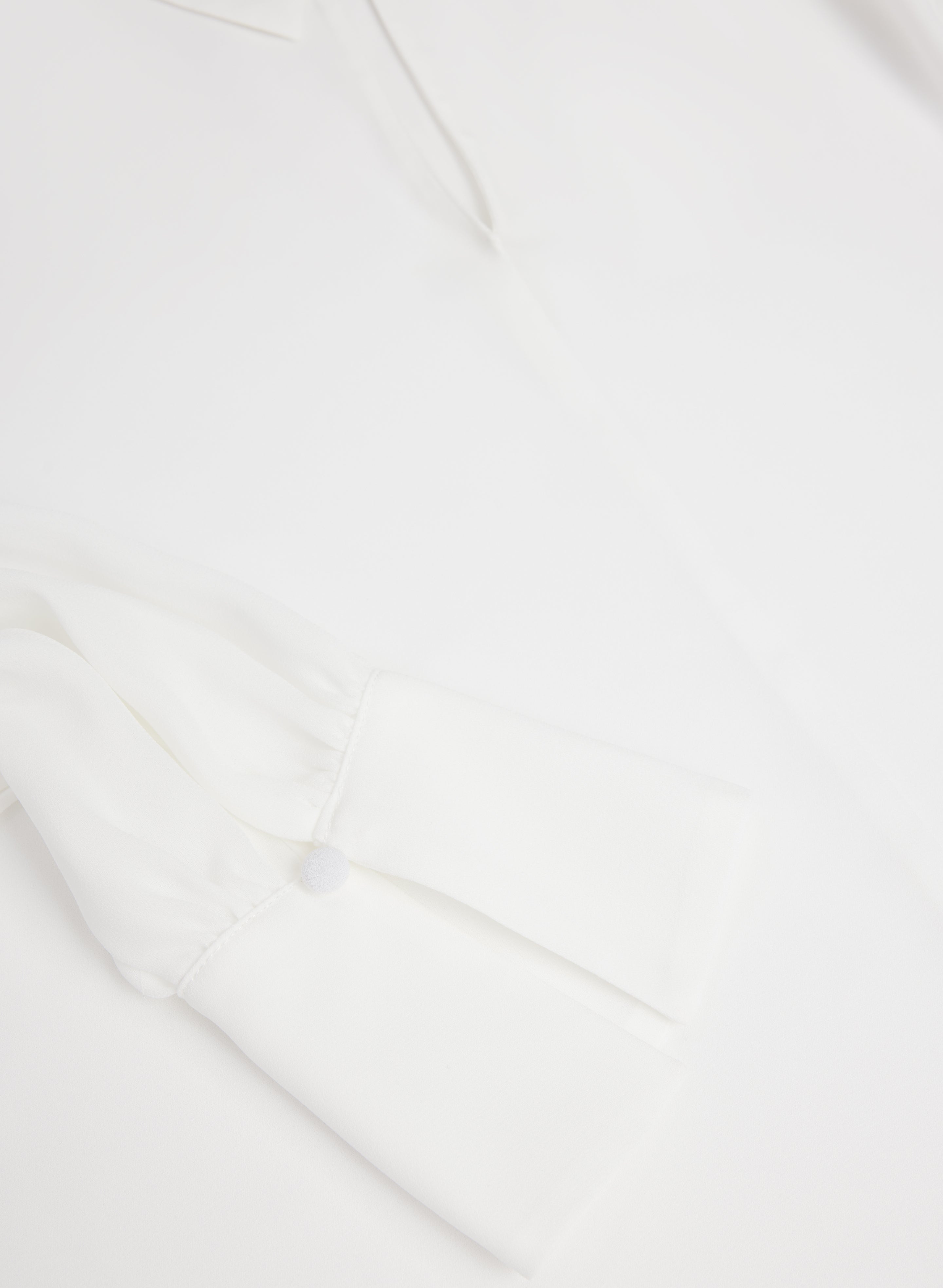 Crepe Keyhole Blouse