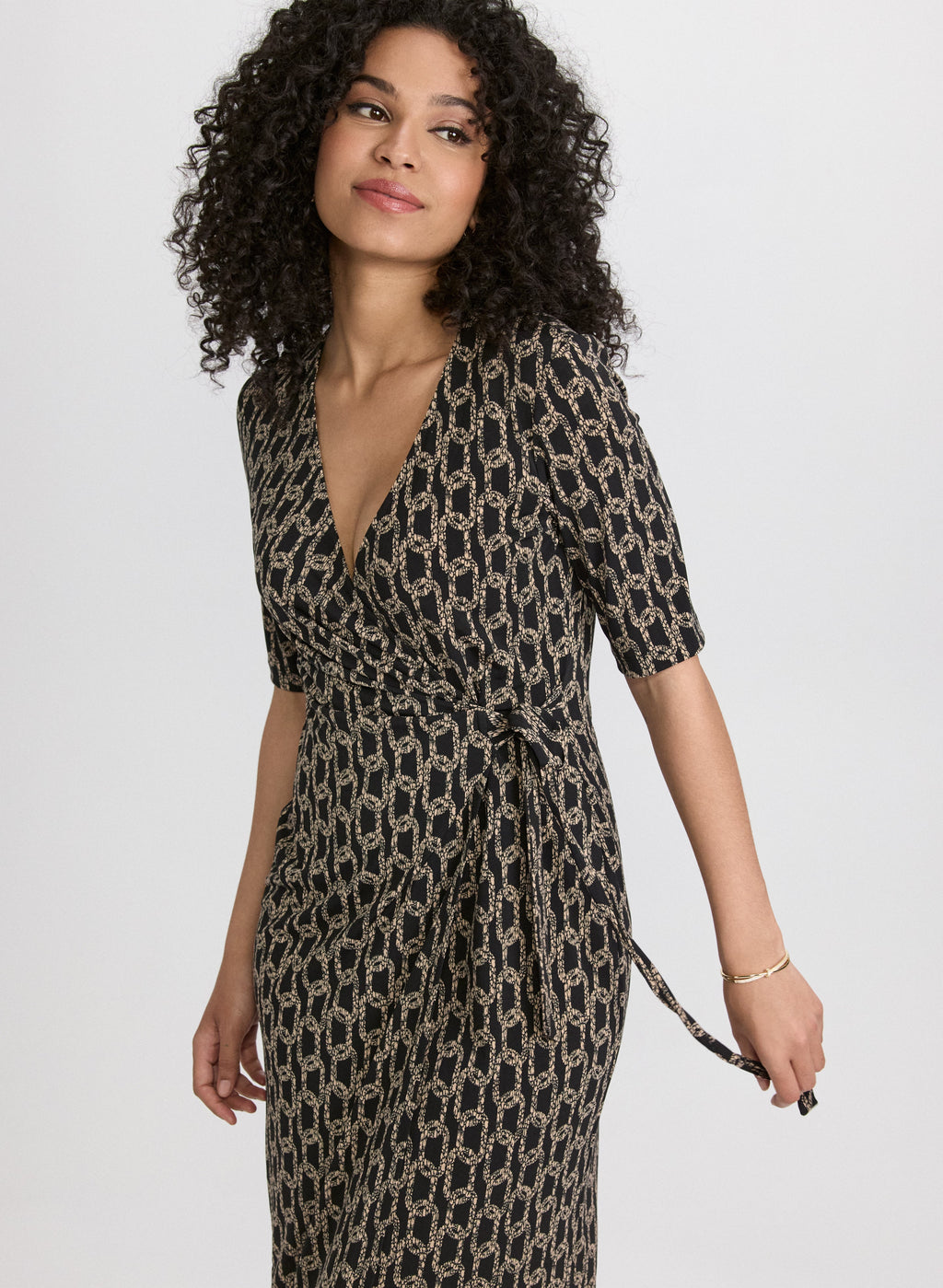 Chain Print Dress