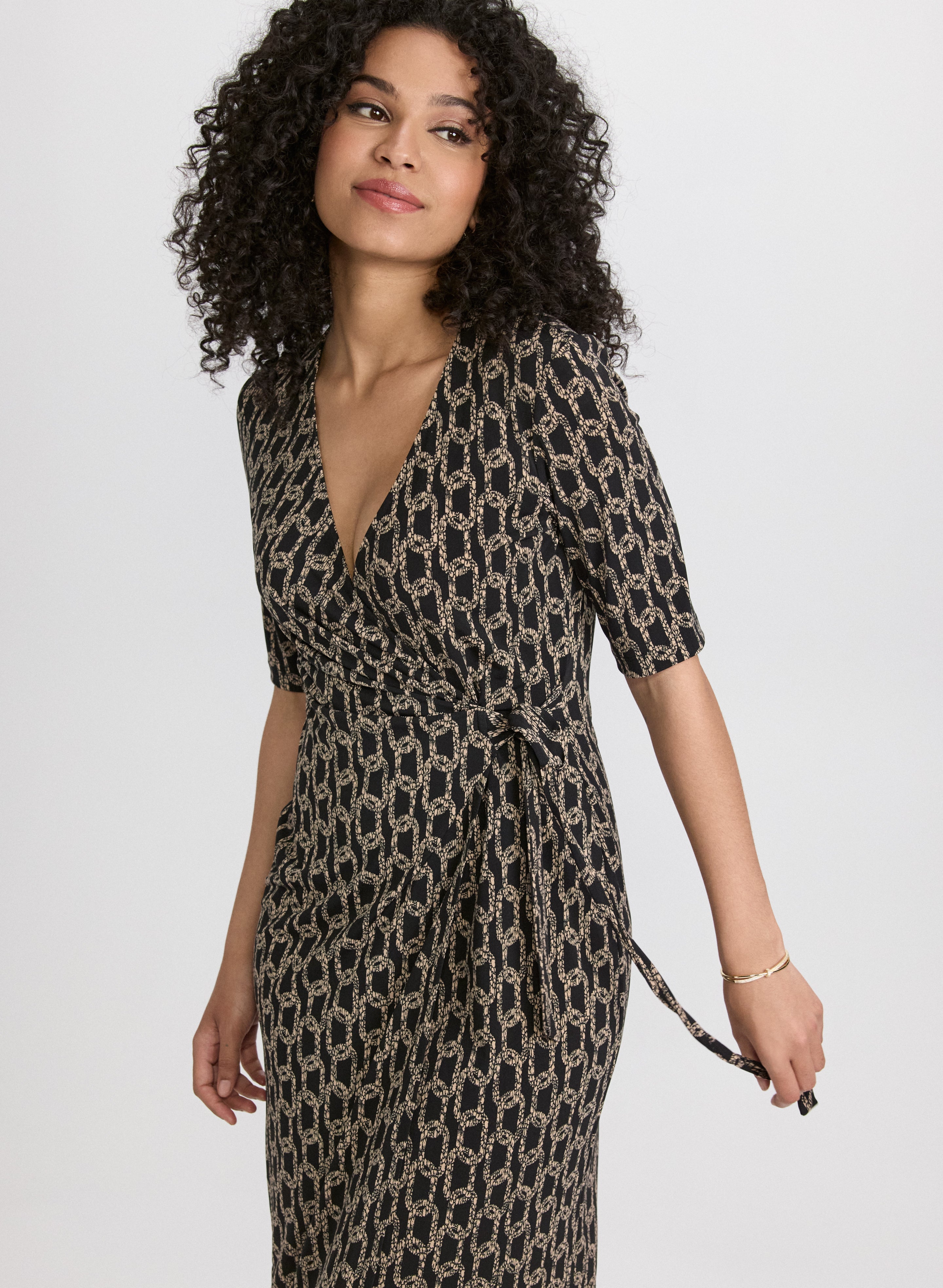 Chain Print Dress