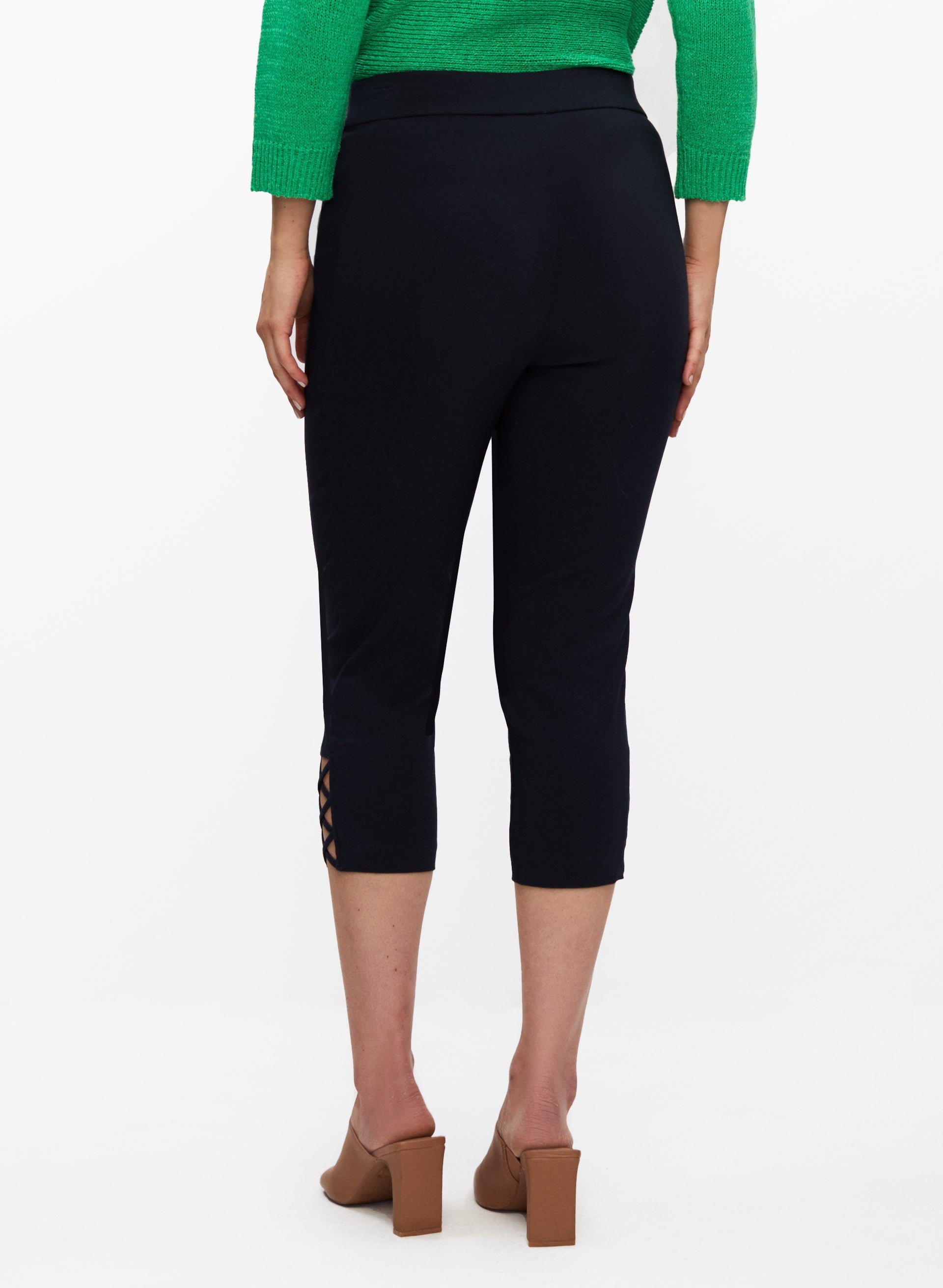 Cross Detail Capris