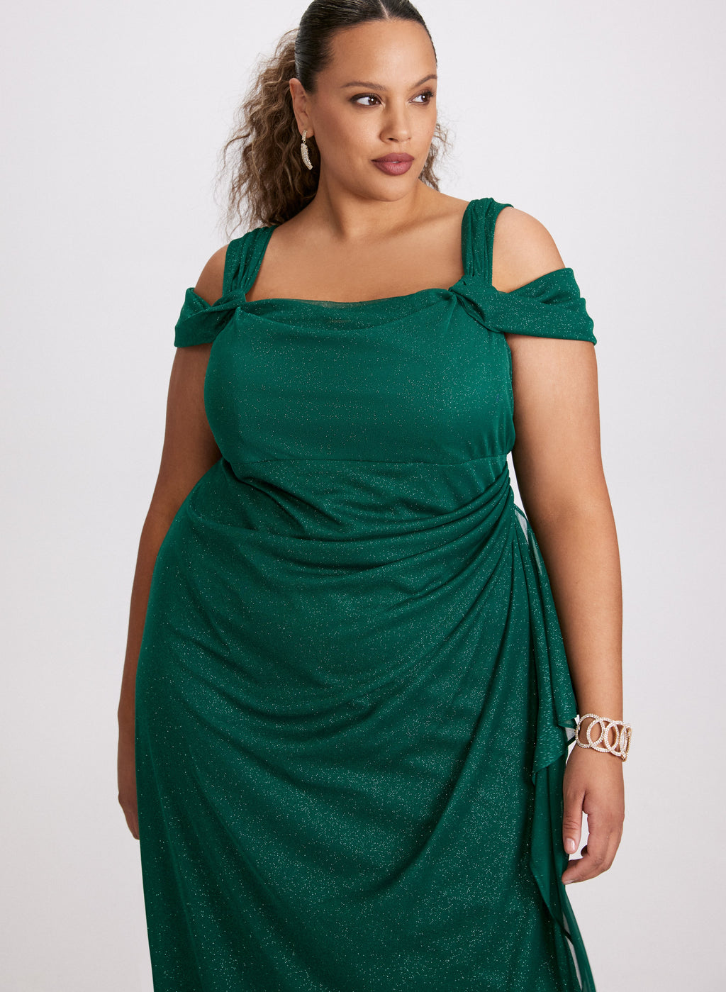 Cold Shoulder Empire Waist Dress